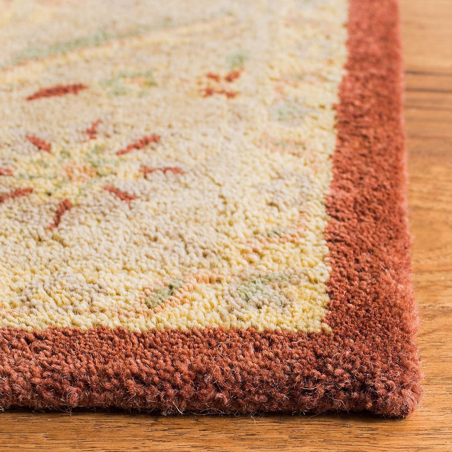 image:imageSAFAVIEH Antiquity Collection Area Rug 5 x 8 Ivory Handmade Traditional Oriental Wool Ideal for High Traffic Areas in Living Room Bedroom AT14ARust