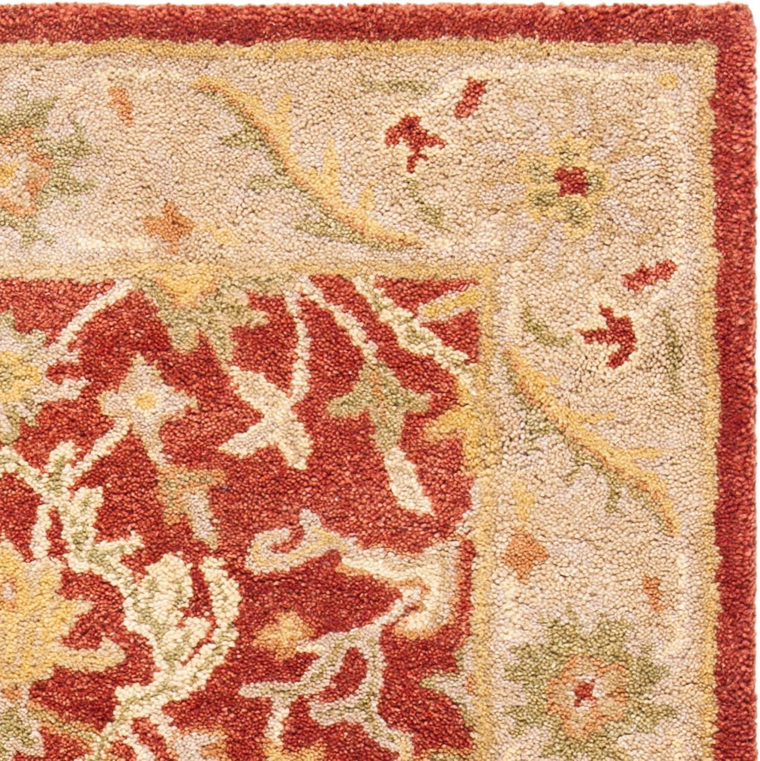 image:imageSAFAVIEH Antiquity Collection Area Rug 5 x 8 Ivory Handmade Traditional Oriental Wool Ideal for High Traffic Areas in Living Room Bedroom AT14ARust