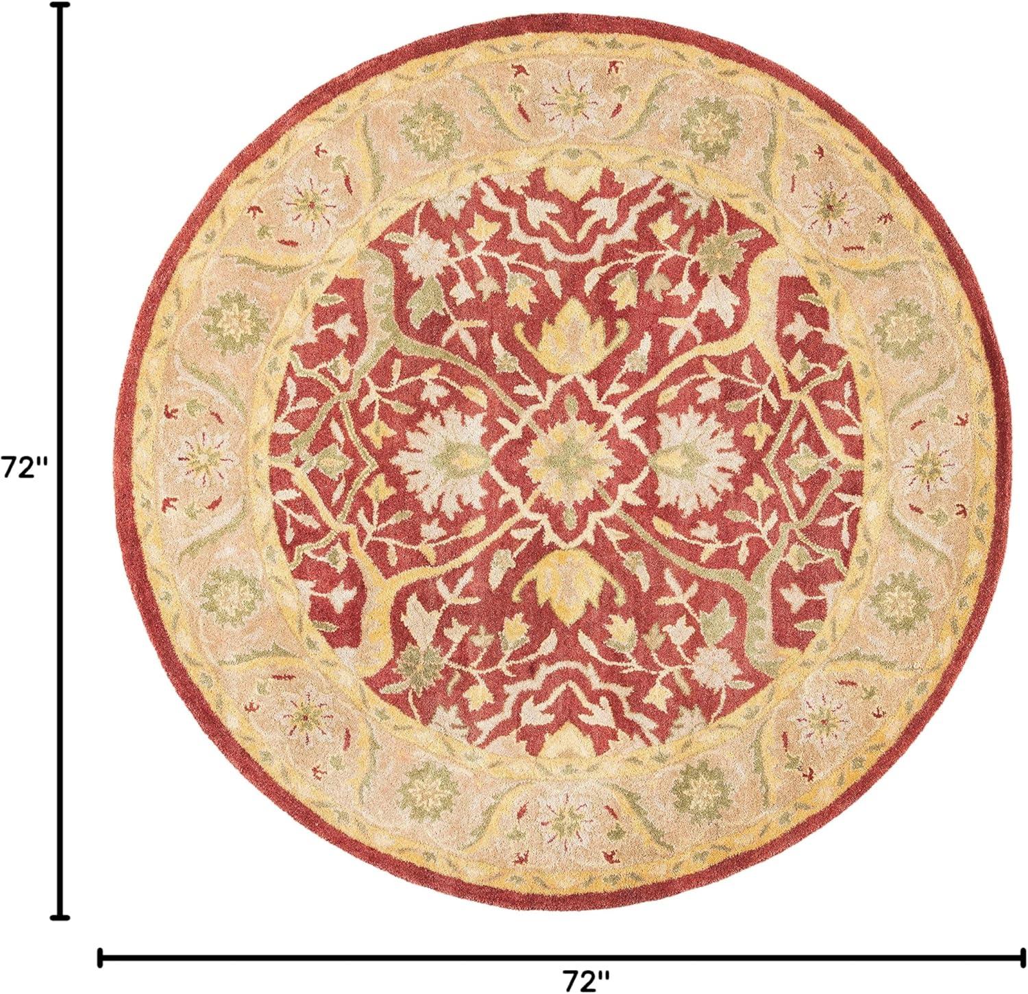 image:imageSAFAVIEH Antiquity Collection Area Rug 5 x 8 Ivory Handmade Traditional Oriental Wool Ideal for High Traffic Areas in Living Room Bedroom AT14ARust