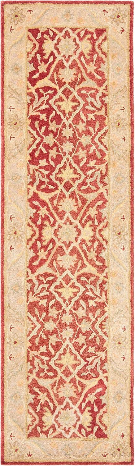 image:imageSAFAVIEH Antiquity Collection Area Rug 5 x 8 Ivory Handmade Traditional Oriental Wool Ideal for High Traffic Areas in Living Room Bedroom AT14ARust