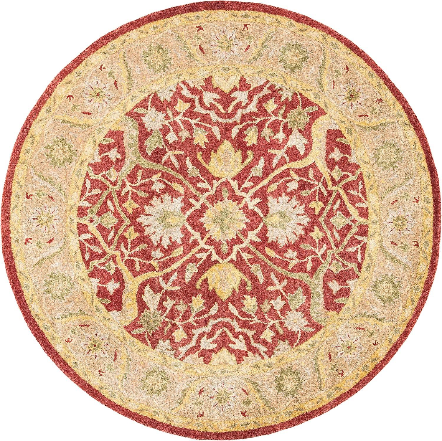 image:imageSAFAVIEH Antiquity Collection Area Rug 5 x 8 Ivory Handmade Traditional Oriental Wool Ideal for High Traffic Areas in Living Room Bedroom AT14ARust