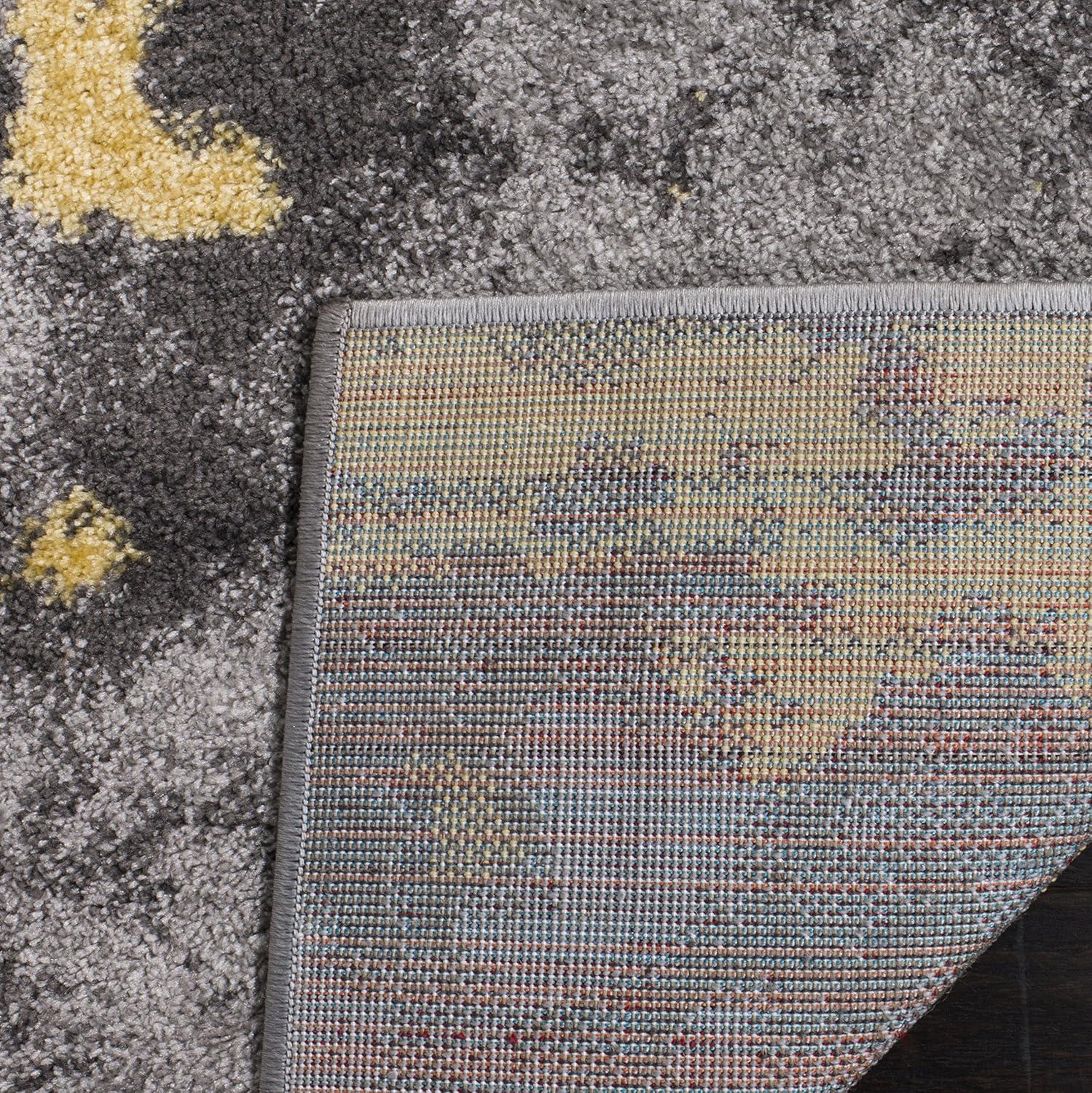 image:imageSAFAVIEH Area Rug 8x10 Adirondack Collection Large Grey amp Yellow Modern Abstract Design NonShedding amp Easy Cleaning Ideal for Living Room Bedroom Office Dining Space ADR134HGreyYellow