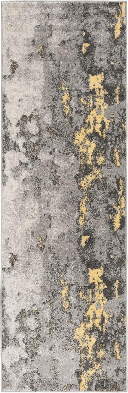 image:imageSAFAVIEH Area Rug 8x10 Adirondack Collection Large Grey amp Yellow Modern Abstract Design NonShedding amp Easy Cleaning Ideal for Living Room Bedroom Office Dining Space ADR134HGreyYellow