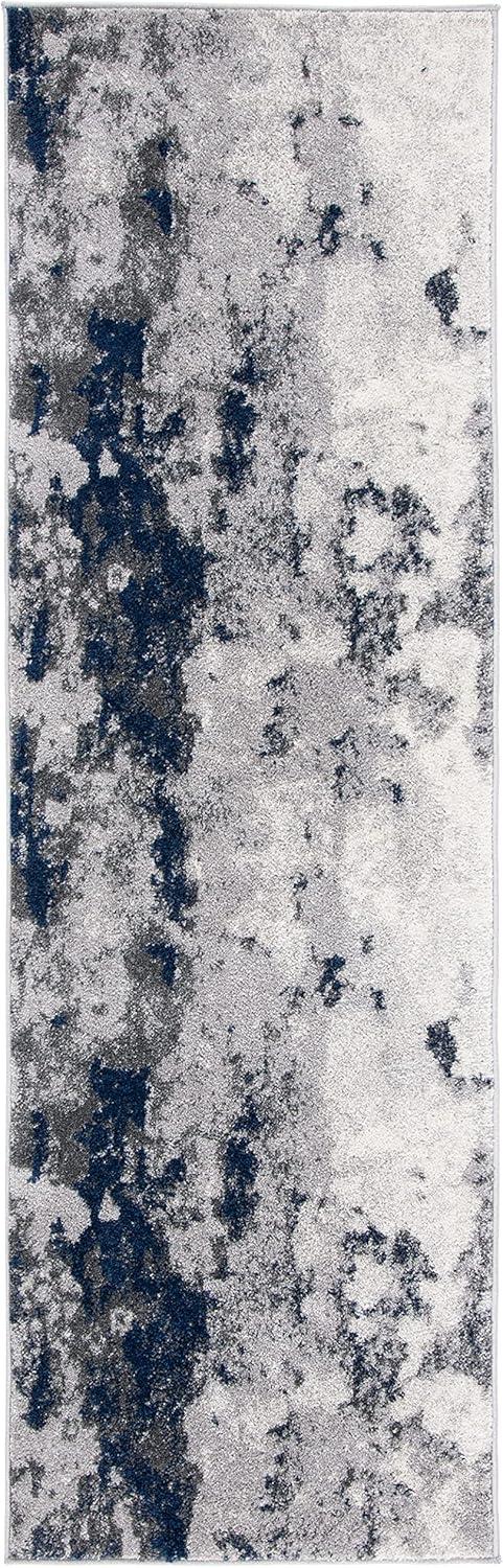 image:imageSAFAVIEH Area Rug 8x10 Adirondack Collection Large Grey amp Yellow Modern Abstract Design NonShedding amp Easy Cleaning Ideal for Living Room Bedroom Office Dining Space ADR134HNavyGrey