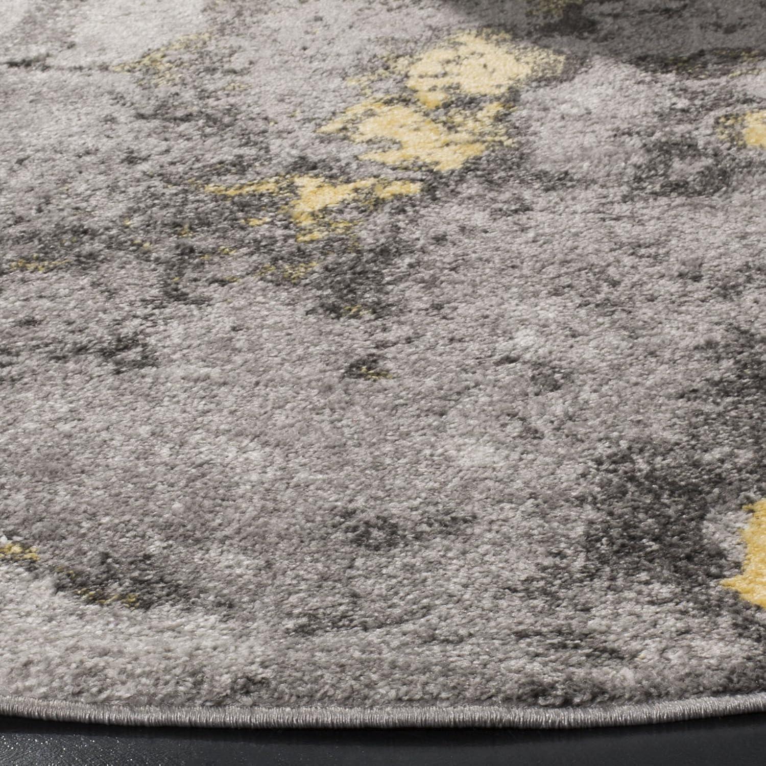 image:imageSAFAVIEH Area Rug 8x10 Adirondack Collection Large Grey amp Yellow Modern Abstract Design NonShedding amp Easy Cleaning Ideal for Living Room Bedroom Office Dining Space ADR134HGreyYellow