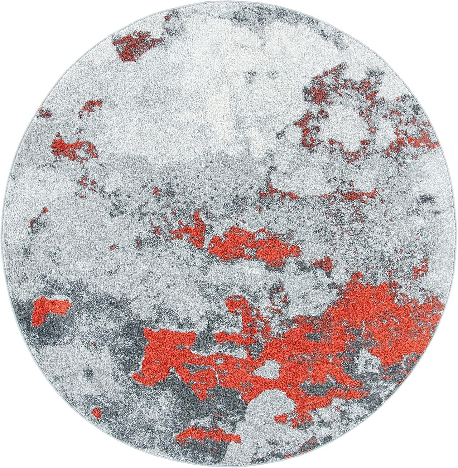 image:imageSAFAVIEH Area Rug 8x10 Adirondack Collection Large Grey amp Yellow Modern Abstract Design NonShedding amp Easy Cleaning Ideal for Living Room Bedroom Office Dining Space ADR134HOrangeGrey