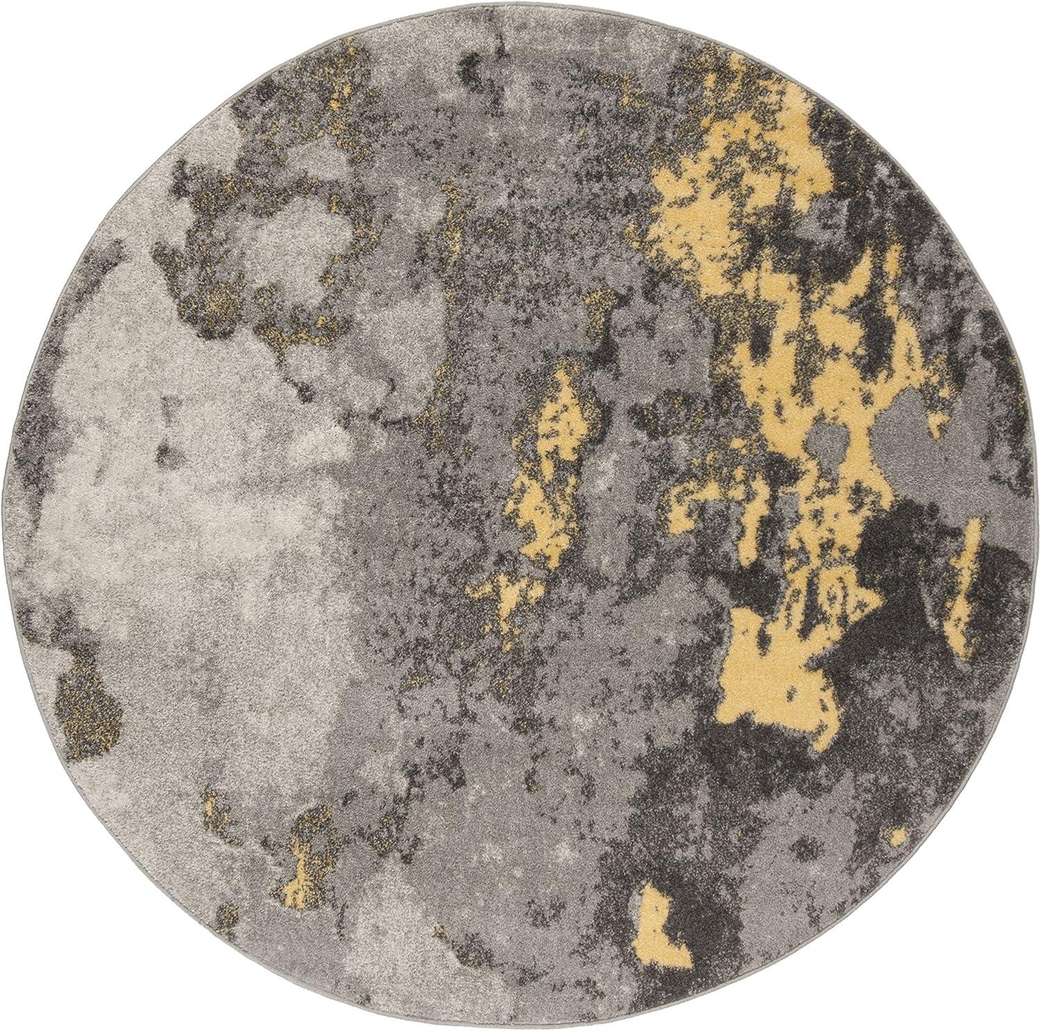 image:imageSAFAVIEH Area Rug 8x10 Adirondack Collection Large Grey amp Yellow Modern Abstract Design NonShedding amp Easy Cleaning Ideal for Living Room Bedroom Office Dining Space ADR134HGreyYellow