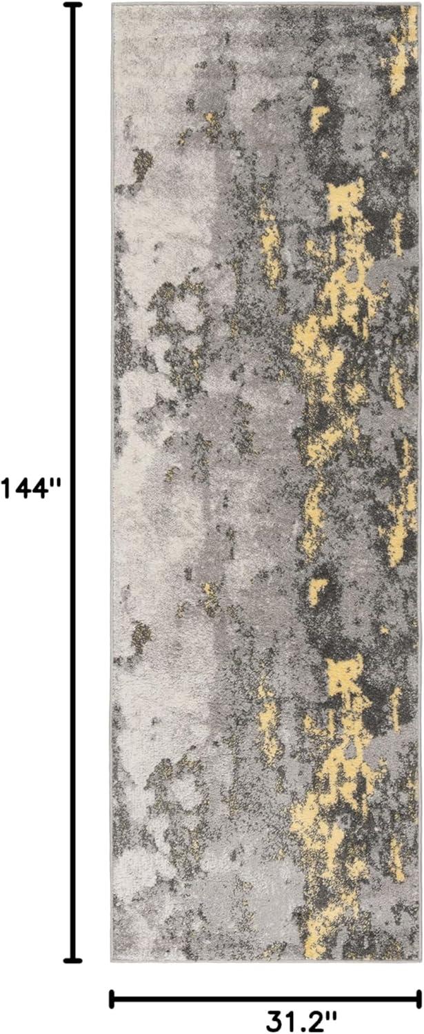 image:imageSAFAVIEH Area Rug 8x10 Adirondack Collection Large Grey amp Yellow Modern Abstract Design NonShedding amp Easy Cleaning Ideal for Living Room Bedroom Office Dining Space ADR134HGreyYellow