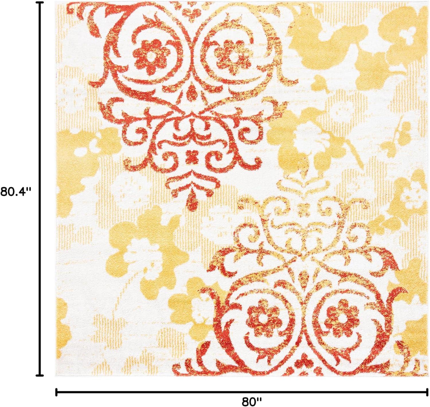 image:imageSAFAVIEH Area Rug 8x10 Adirondack Collection Large Navy amp Silver Floral Glam Damask Design NonShedding amp Easy Cleaning Ideal for Living Room Bedroom Office Dining Space ADR114NGreyGold