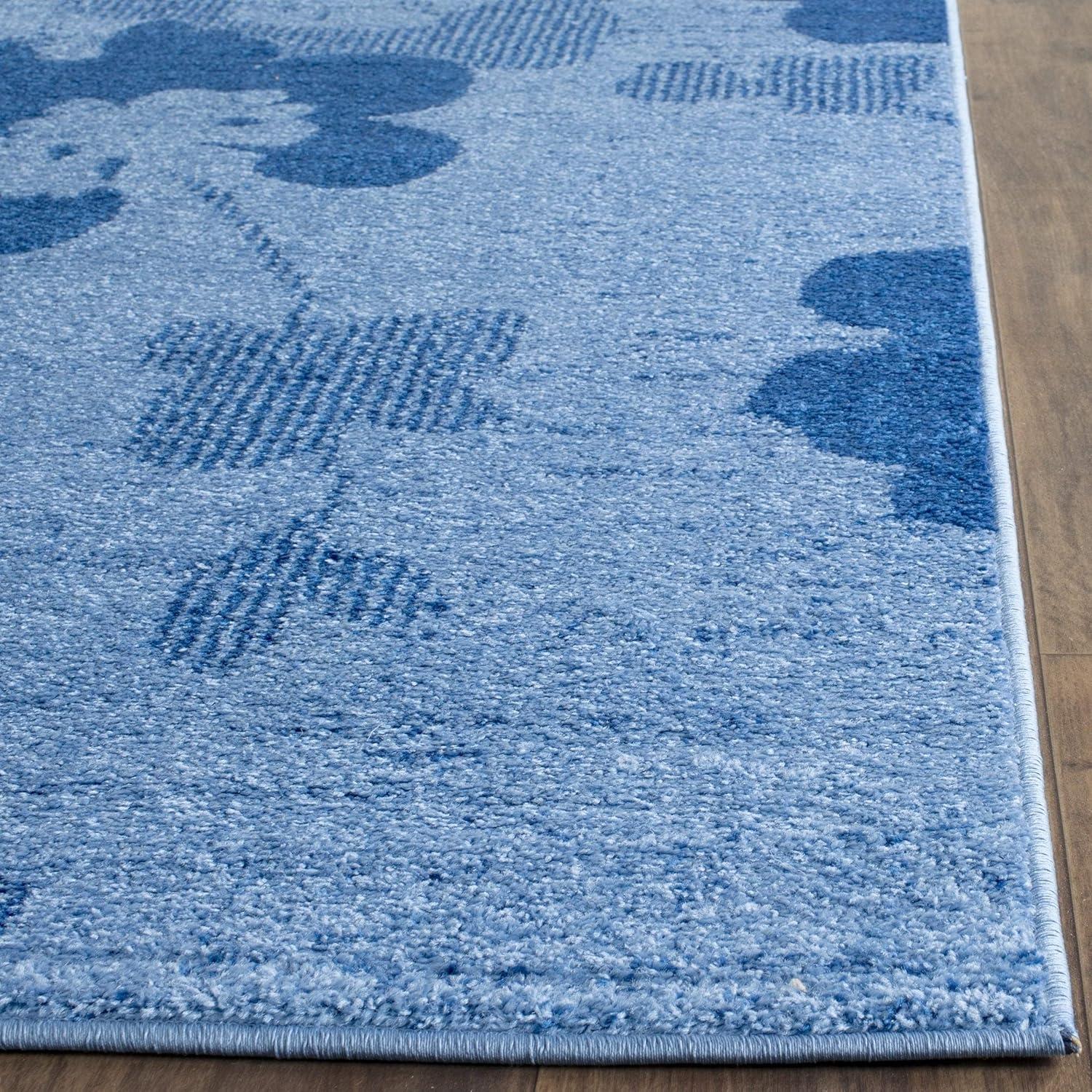 image:imageSAFAVIEH Area Rug 8x10 Adirondack Collection Large Navy amp Silver Floral Glam Damask Design NonShedding amp Easy Cleaning Ideal for Living Room Bedroom Office Dining Space ADR114NLight BlueDark Blue