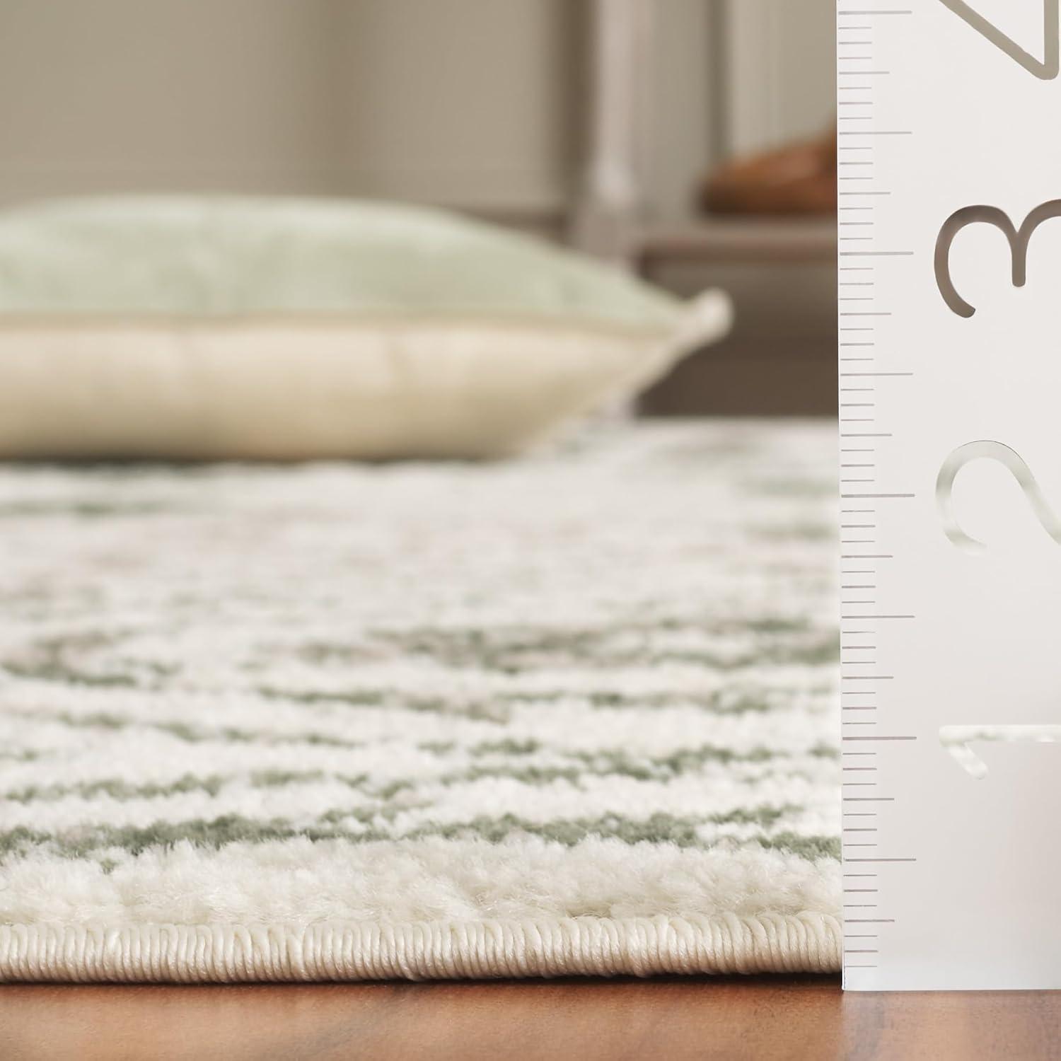 image:imageSAFAVIEH Area Rug 8x10 Adirondack Collection Large Navy amp Silver Floral Glam Damask Design NonShedding amp Easy Cleaning Ideal for Living Room Bedroom Office Dining Space ADR114NIvoryDark Green