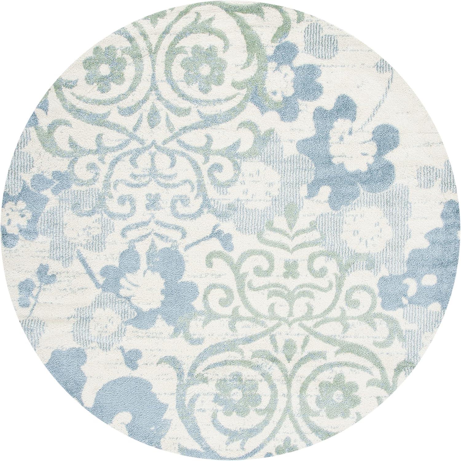image:imageSAFAVIEH Area Rug 8x10 Adirondack Collection Large Navy amp Silver Floral Glam Damask Design NonShedding amp Easy Cleaning Ideal for Living Room Bedroom Office Dining Space ADR114NIvoryBlue
