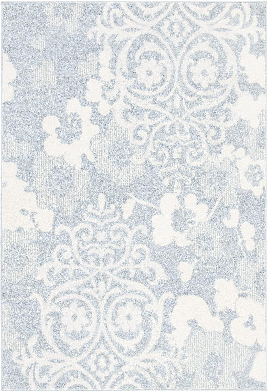 image:imageSAFAVIEH Area Rug 8x10 Adirondack Collection Large Navy amp Silver Floral Glam Damask Design NonShedding amp Easy Cleaning Ideal for Living Room Bedroom Office Dining Space ADR114NGreyIvory