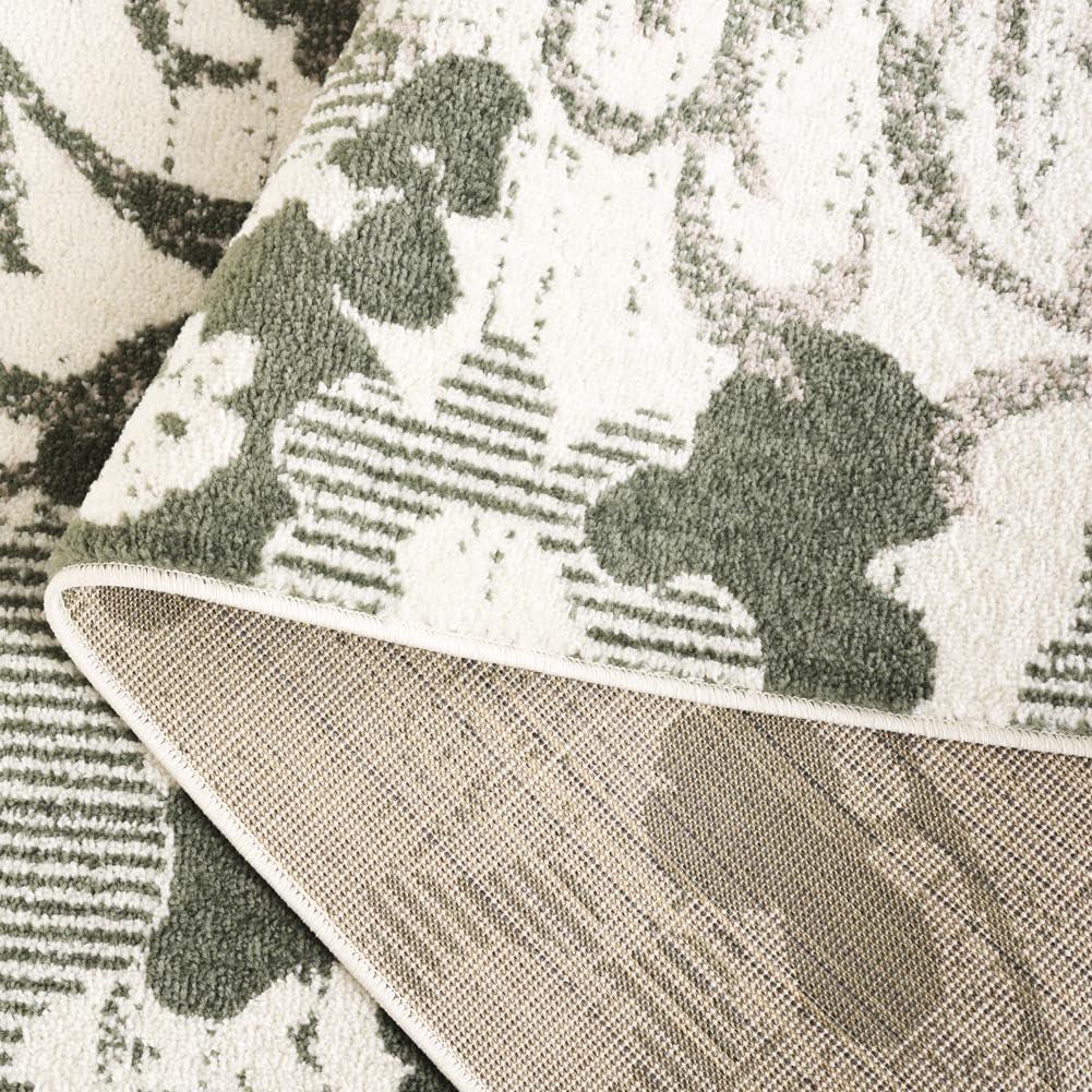 image:imageSAFAVIEH Area Rug 8x10 Adirondack Collection Large Navy amp Silver Floral Glam Damask Design NonShedding amp Easy Cleaning Ideal for Living Room Bedroom Office Dining Space ADR114NIvoryDark Green