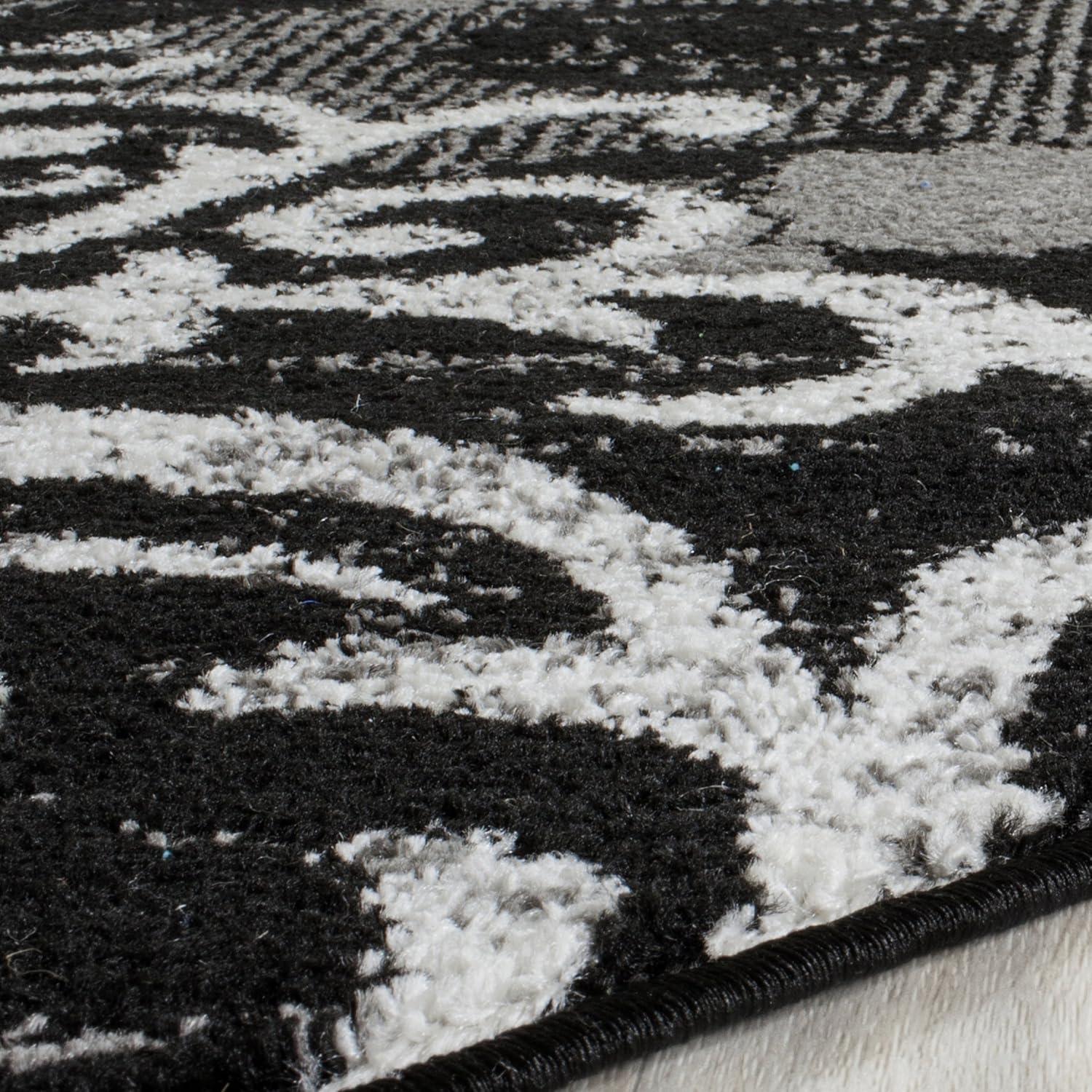 image:imageSAFAVIEH Area Rug 8x10 Adirondack Collection Large Navy amp Silver Floral Glam Damask Design NonShedding amp Easy Cleaning Ideal for Living Room Bedroom Office Dining Space ADR114NBlackSilver