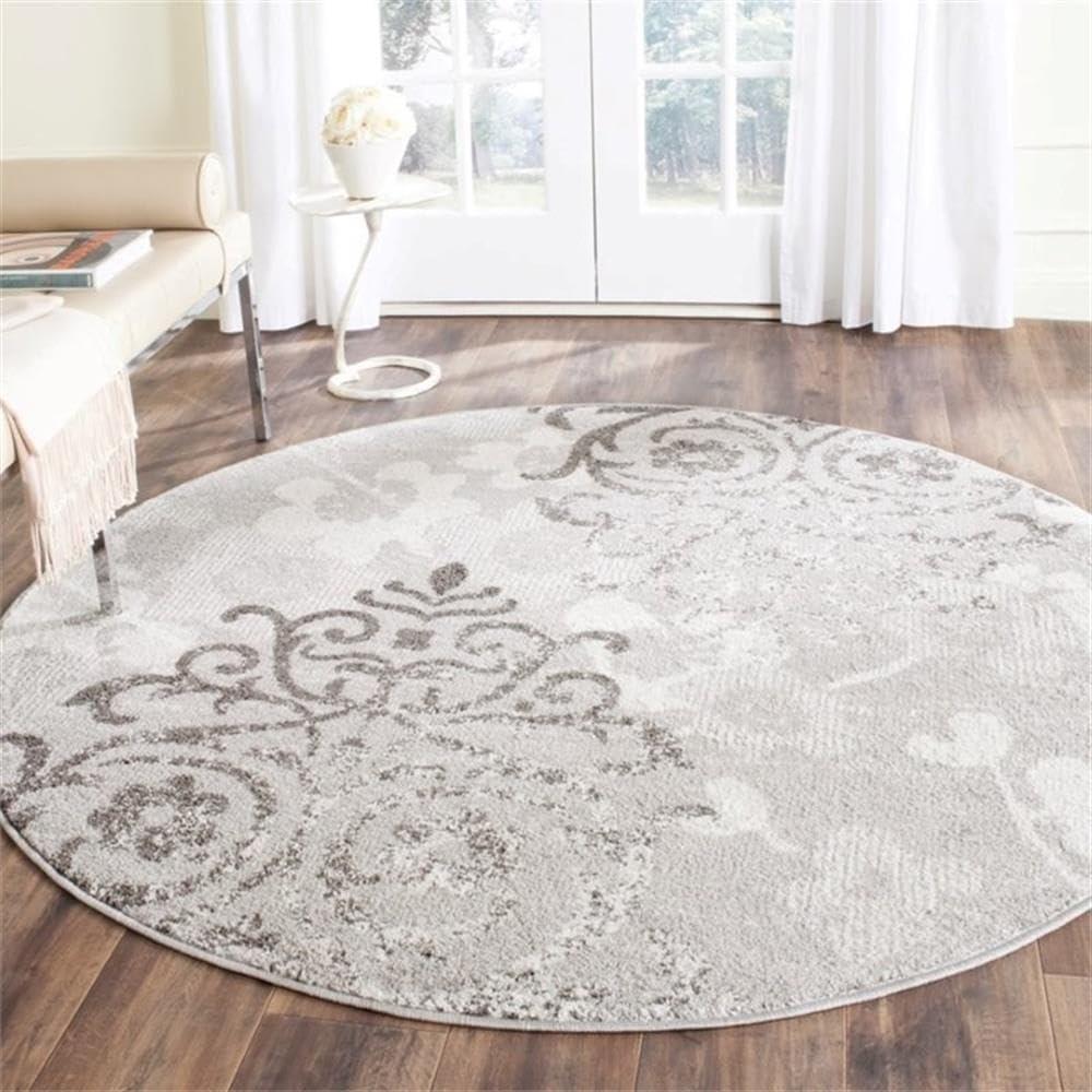 image:imageSAFAVIEH Area Rug 8x10 Adirondack Collection Large Navy amp Silver Floral Glam Damask Design NonShedding amp Easy Cleaning Ideal for Living Room Bedroom Office Dining Space ADR114NSilverIvory