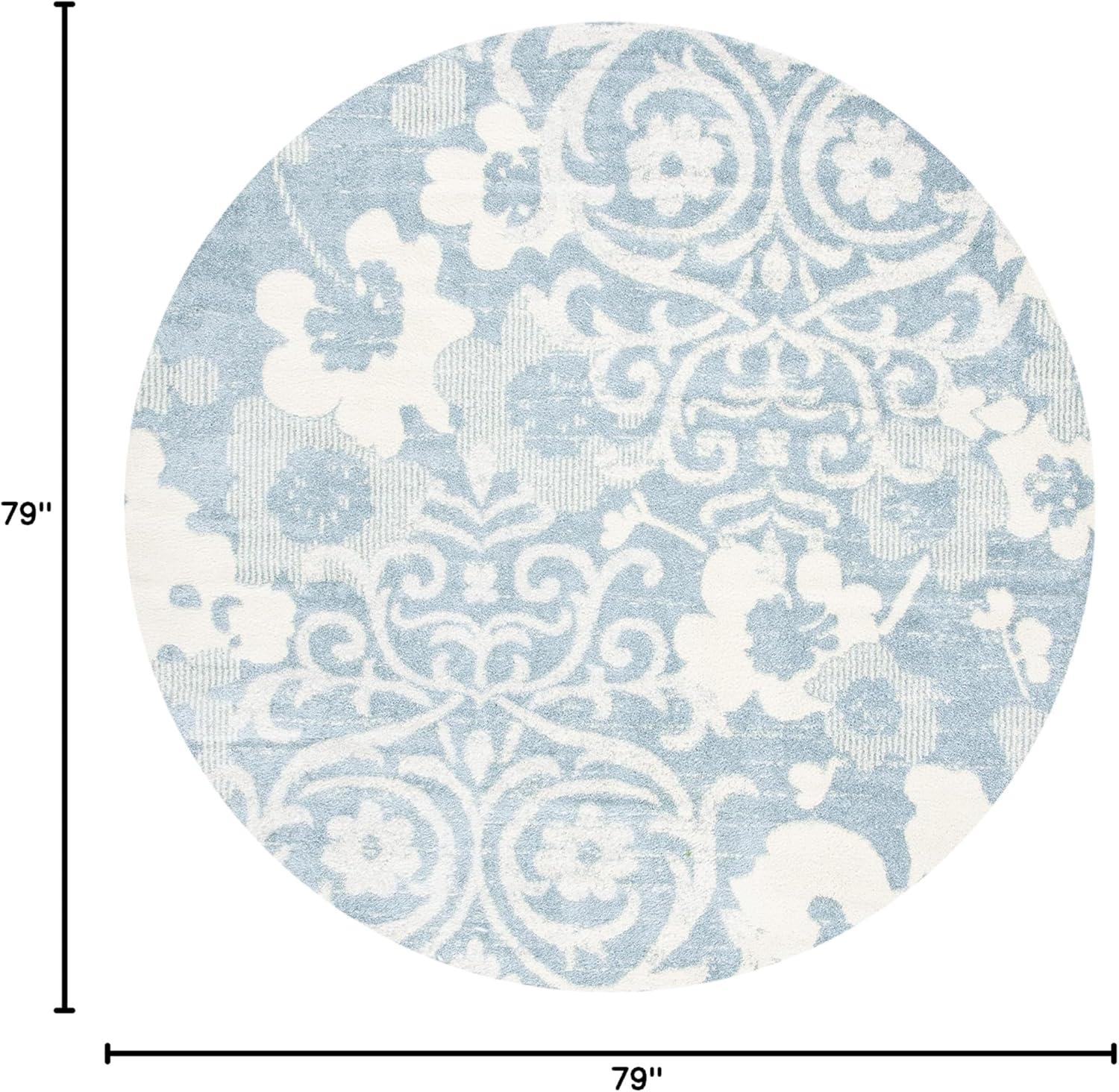 image:imageSAFAVIEH Area Rug 8x10 Adirondack Collection Large Navy amp Silver Floral Glam Damask Design NonShedding amp Easy Cleaning Ideal for Living Room Bedroom Office Dining Space ADR114NGreyIvory