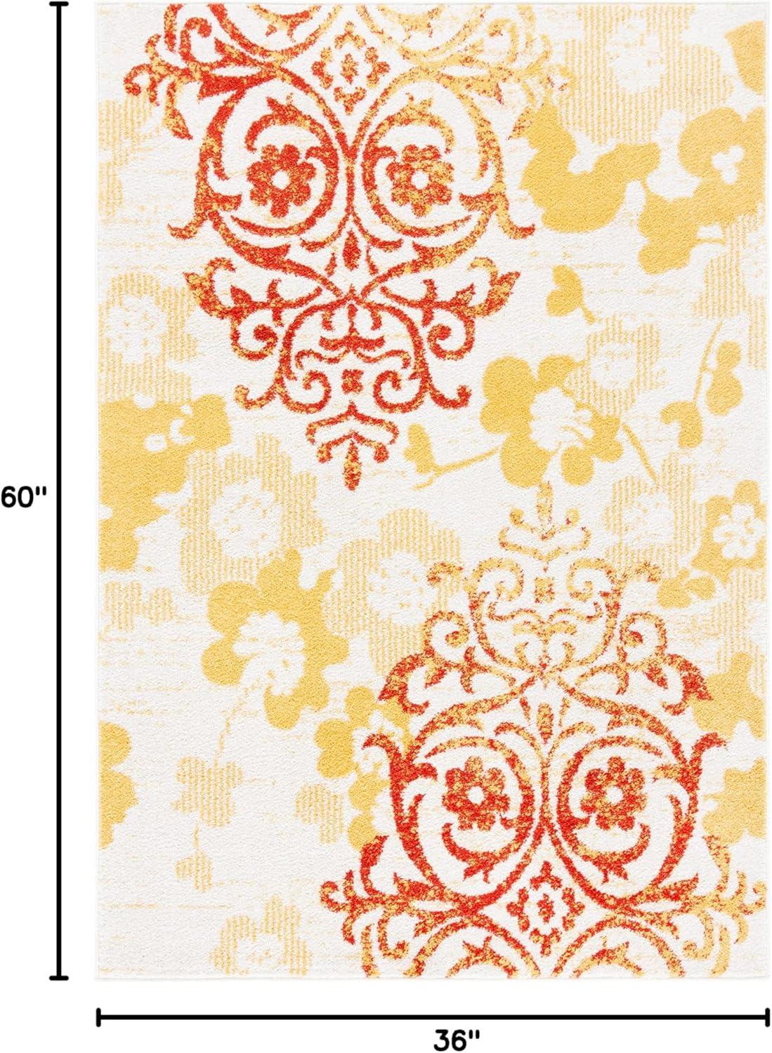 image:imageSAFAVIEH Area Rug 8x10 Adirondack Collection Large Navy amp Silver Floral Glam Damask Design NonShedding amp Easy Cleaning Ideal for Living Room Bedroom Office Dining Space ADR114NGreyGold