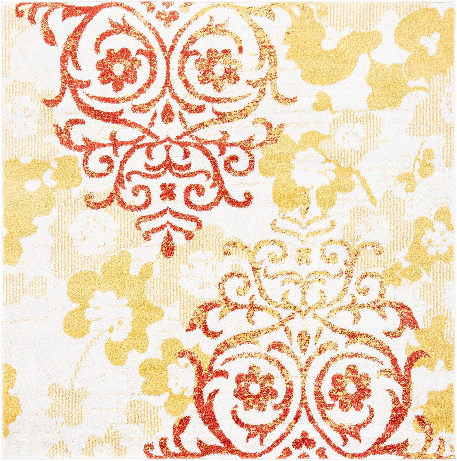 image:imageSAFAVIEH Area Rug 8x10 Adirondack Collection Large Navy amp Silver Floral Glam Damask Design NonShedding amp Easy Cleaning Ideal for Living Room Bedroom Office Dining Space ADR114NGreyGold
