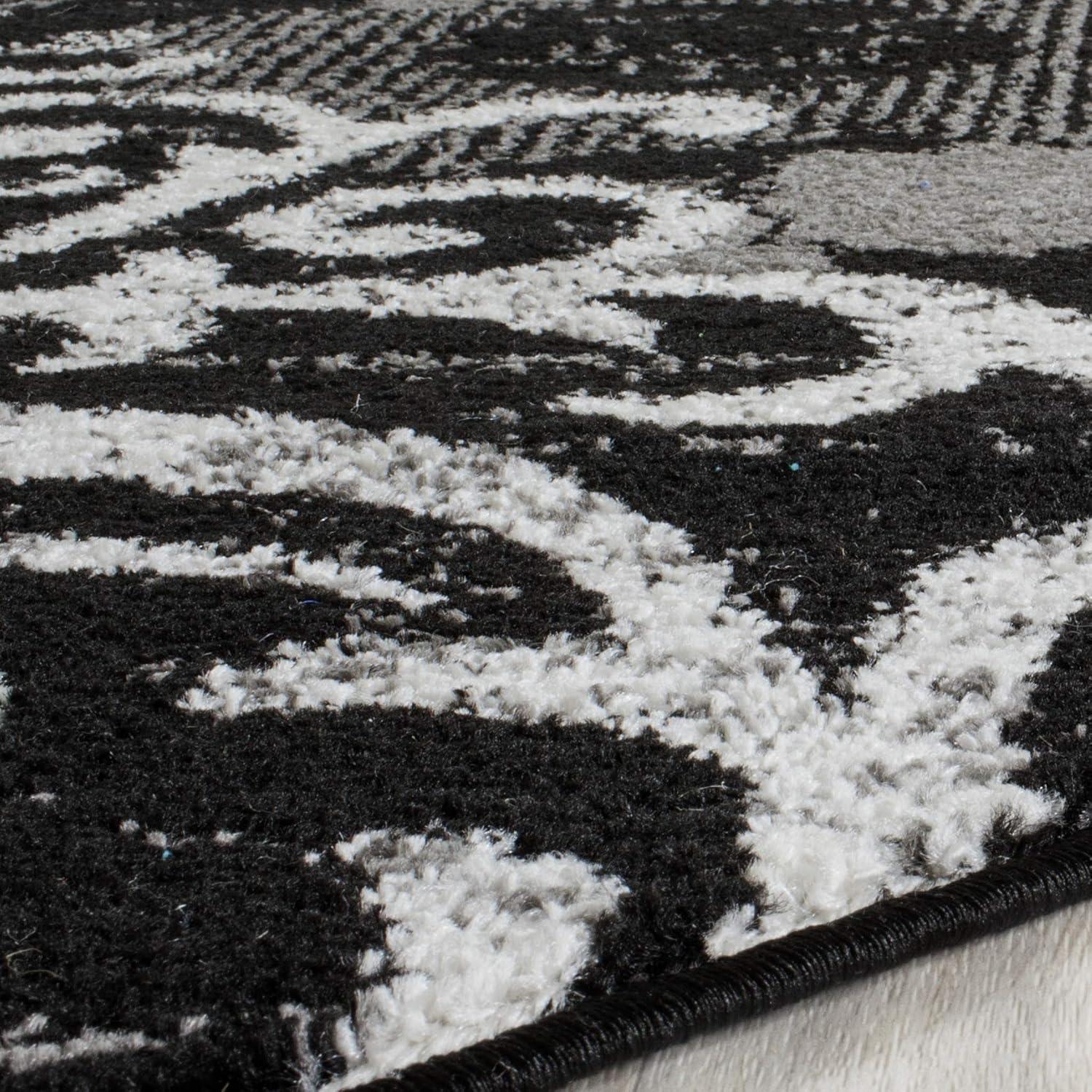 image:imageSAFAVIEH Area Rug 8x10 Adirondack Collection Large Navy amp Silver Floral Glam Damask Design NonShedding amp Easy Cleaning Ideal for Living Room Bedroom Office Dining Space ADR114NBlackSilver