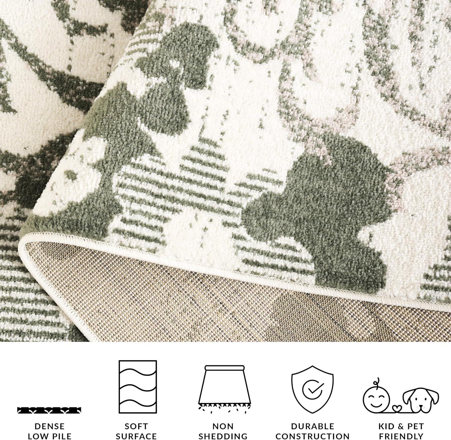 image:imageSAFAVIEH Area Rug 8x10 Adirondack Collection Large Navy amp Silver Floral Glam Damask Design NonShedding amp Easy Cleaning Ideal for Living Room Bedroom Office Dining Space ADR114NIvoryDark Green