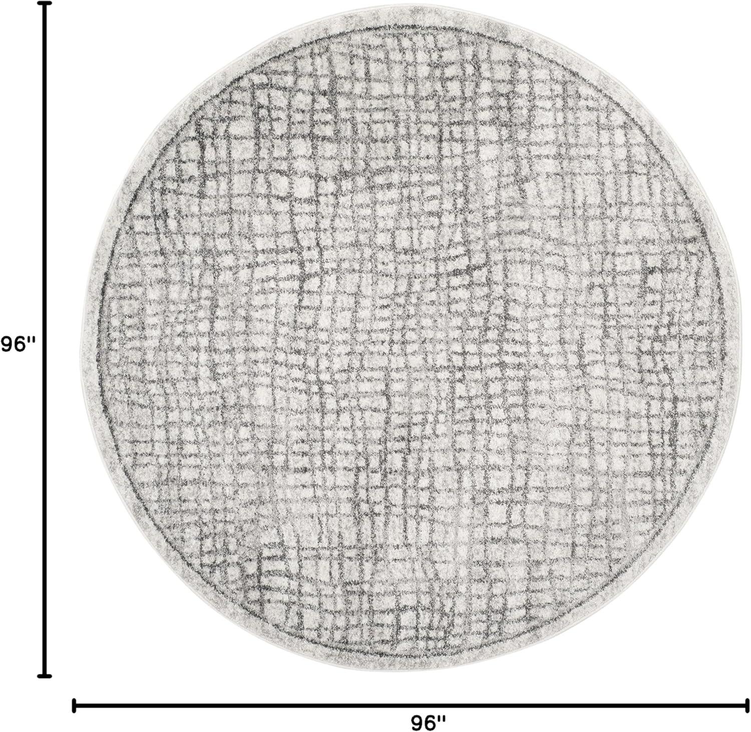 image:imageSAFAVIEH Area Rug 8x10 Adirondack Collection Large Silver amp Ivory Modern Abstract Design NonShedding amp Easy Cleaning Ideal for Living Room Bedroom Office Dining Space ADR103BSilverIvory