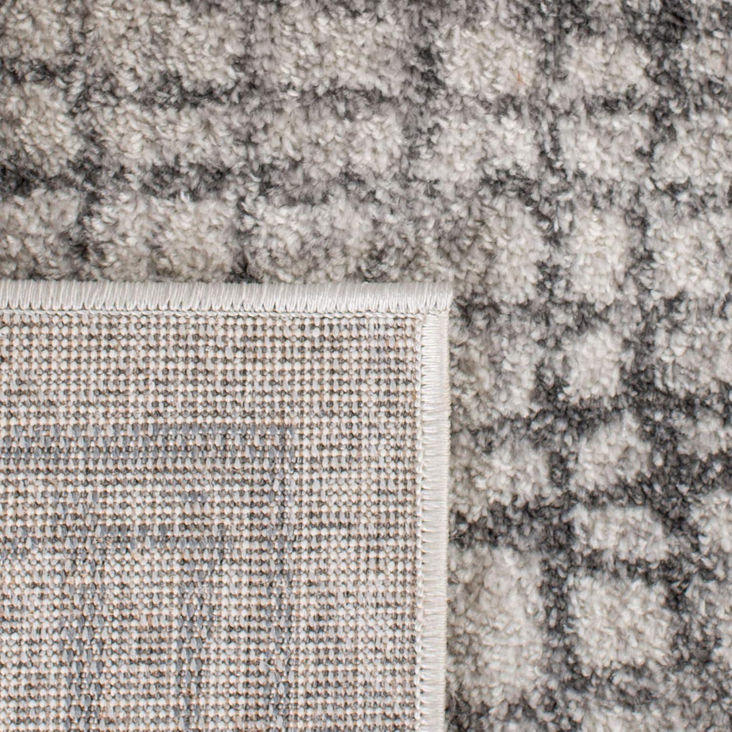 image:imageSAFAVIEH Area Rug 8x10 Adirondack Collection Large Silver amp Ivory Modern Abstract Design NonShedding amp Easy Cleaning Ideal for Living Room Bedroom Office Dining Space ADR103BSilverIvory