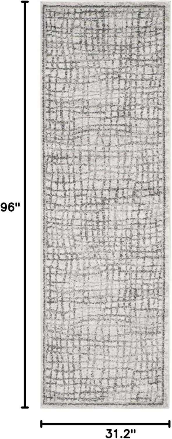 image:imageSAFAVIEH Area Rug 8x10 Adirondack Collection Large Silver amp Ivory Modern Abstract Design NonShedding amp Easy Cleaning Ideal for Living Room Bedroom Office Dining Space ADR103BSilverIvory