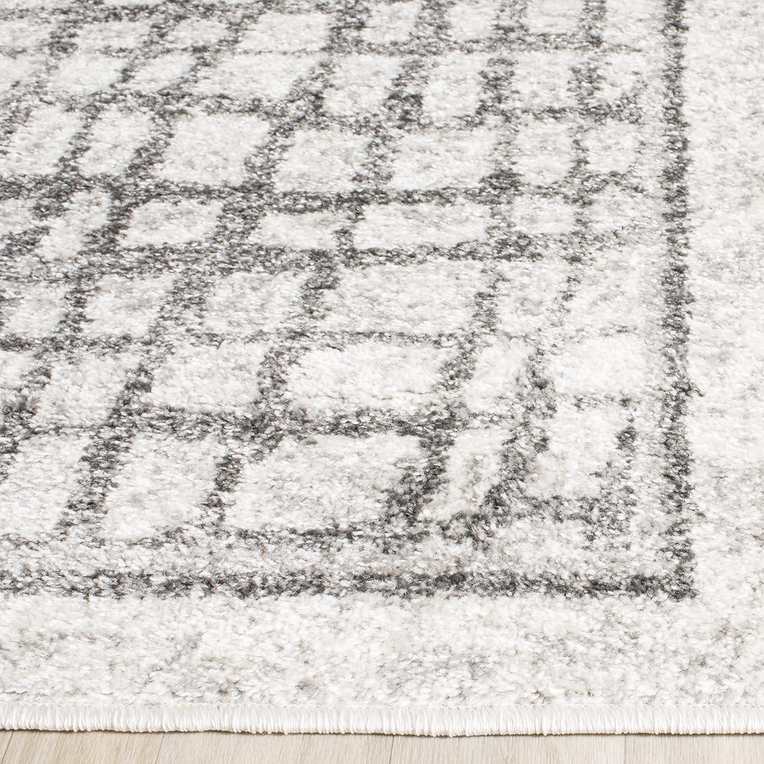 image:imageSAFAVIEH Area Rug 8x10 Adirondack Collection Large Silver amp Ivory Modern Abstract Design NonShedding amp Easy Cleaning Ideal for Living Room Bedroom Office Dining Space ADR103BSilverIvory