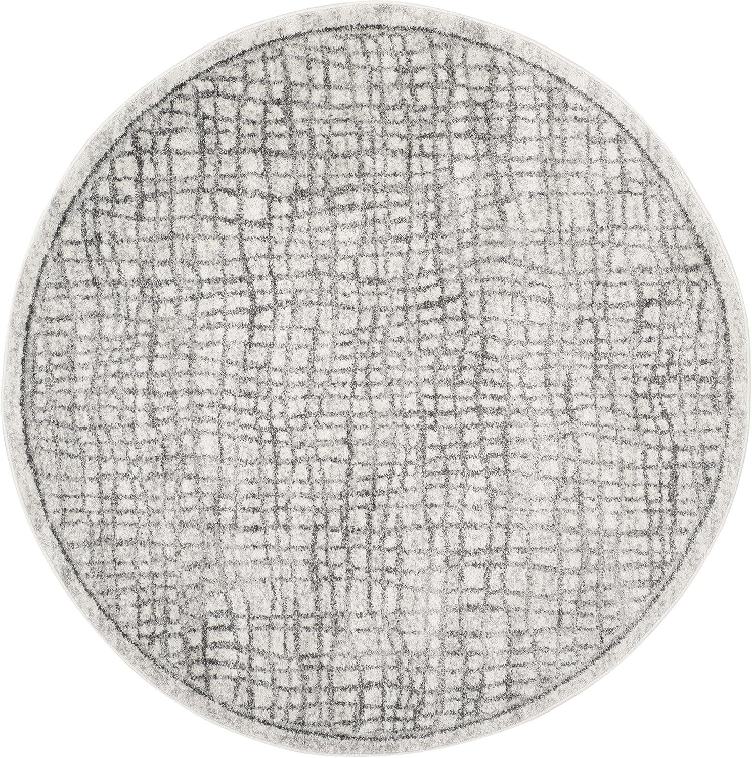 image:imageSAFAVIEH Area Rug 8x10 Adirondack Collection Large Silver amp Ivory Modern Abstract Design NonShedding amp Easy Cleaning Ideal for Living Room Bedroom Office Dining Space ADR103BSilverIvory