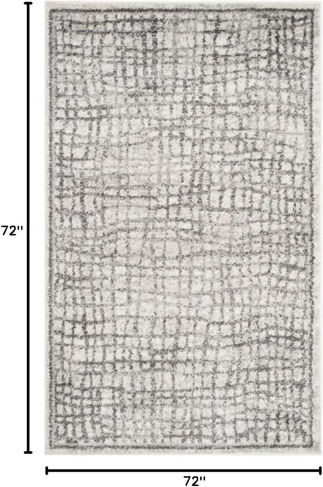 image:imageSAFAVIEH Area Rug 8x10 Adirondack Collection Large Silver amp Ivory Modern Abstract Design NonShedding amp Easy Cleaning Ideal for Living Room Bedroom Office Dining Space ADR103BSilverIvory