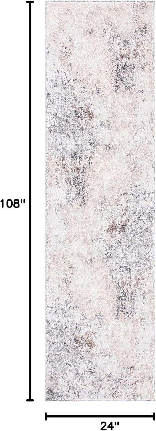 image:imageSAFAVIEH Area Rug 8x10 Aston Collection Large Grey amp Blue Modern Abstract Design NonShedding amp Easy Cleaning Ideal for Living Room Bedroom Office Dining Space ASN708FIvoryGrey