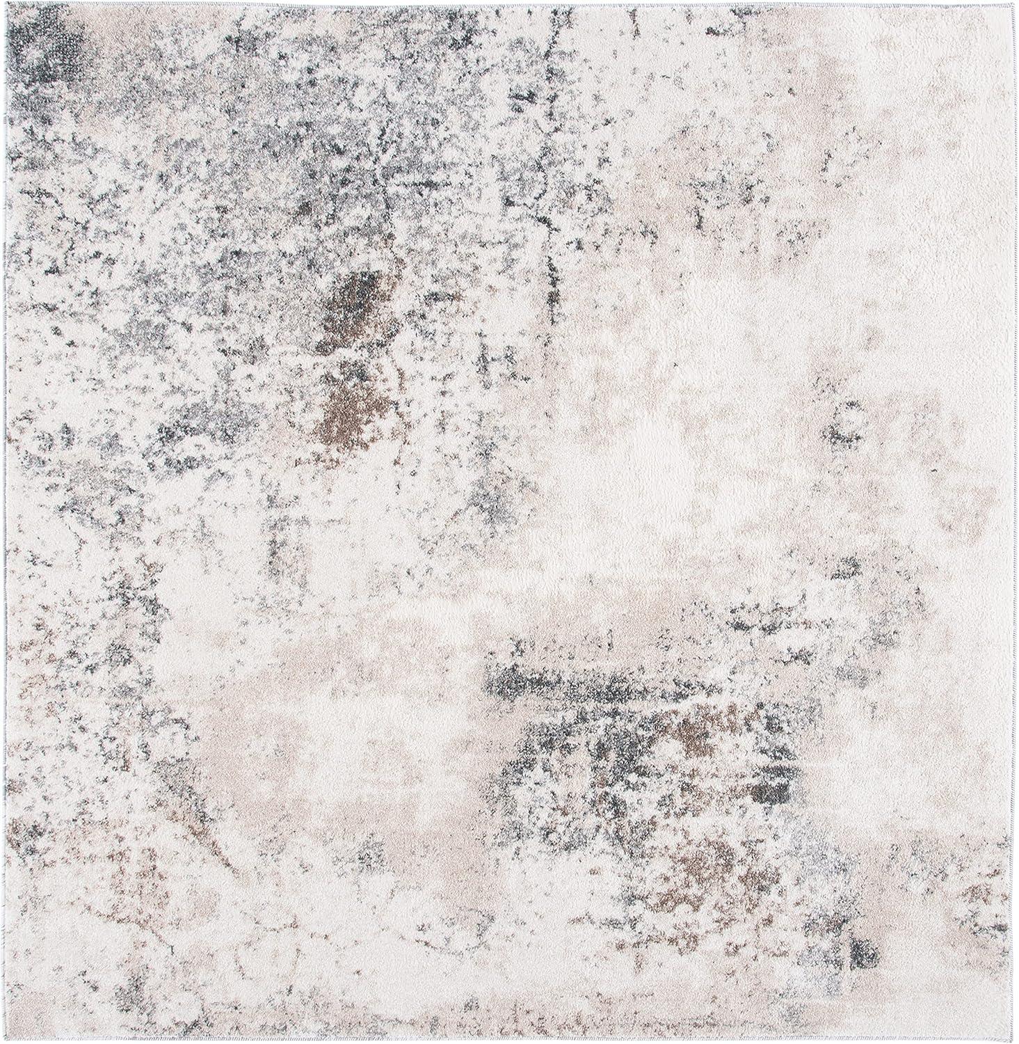 image:imageSAFAVIEH Area Rug 8x10 Aston Collection Large Grey amp Blue Modern Abstract Design NonShedding amp Easy Cleaning Ideal for Living Room Bedroom Office Dining Space ASN708FIvoryGrey