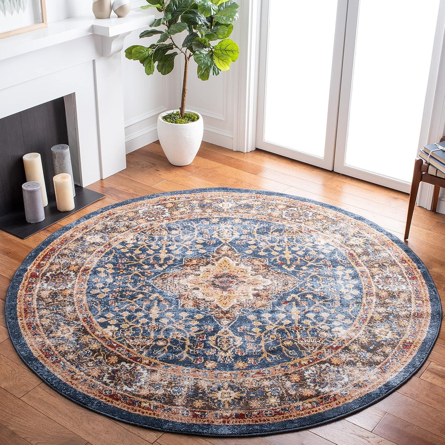 image:imageSAFAVIEH Area Rug 8x10 Aston Collection Large Grey amp Blue Modern Abstract Design NonShedding amp Easy Cleaning Ideal for Living Room Bedroom Office Dining Space ASN708FIvoryGrey