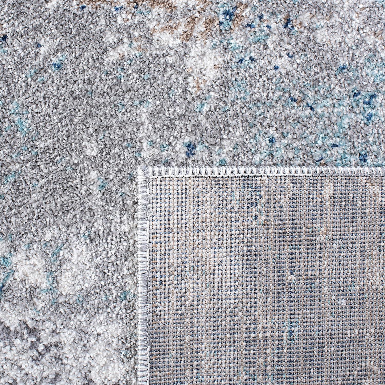 image:imageSAFAVIEH Area Rug 8x10 Aston Collection Large Grey amp Blue Modern Abstract Design NonShedding amp Easy Cleaning Ideal for Living Room Bedroom Office Dining Space ASN708FGreyBlue