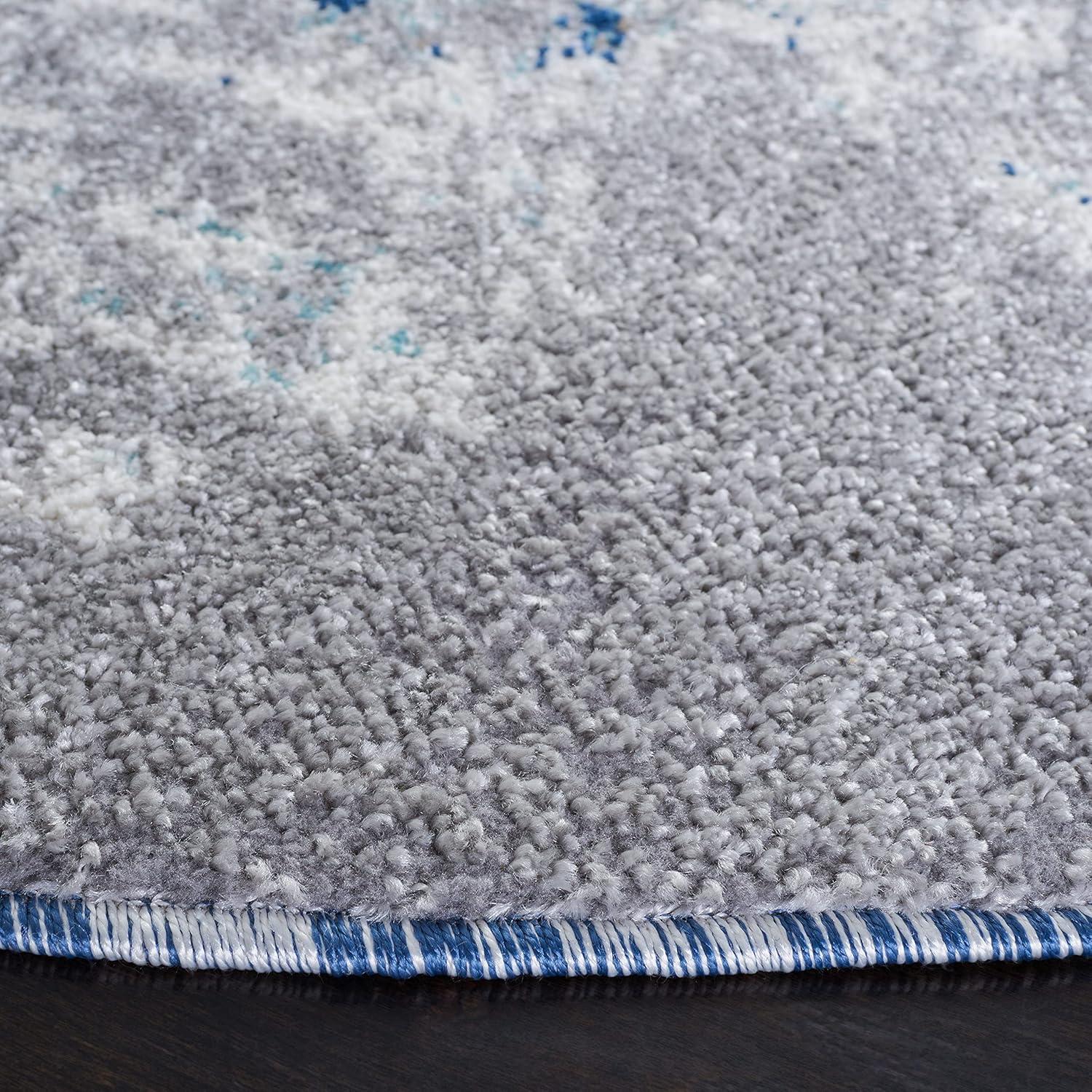 image:imageSAFAVIEH Area Rug 8x10 Aston Collection Large Grey amp Blue Modern Abstract Design NonShedding amp Easy Cleaning Ideal for Living Room Bedroom Office Dining Space ASN708FGreyBlue