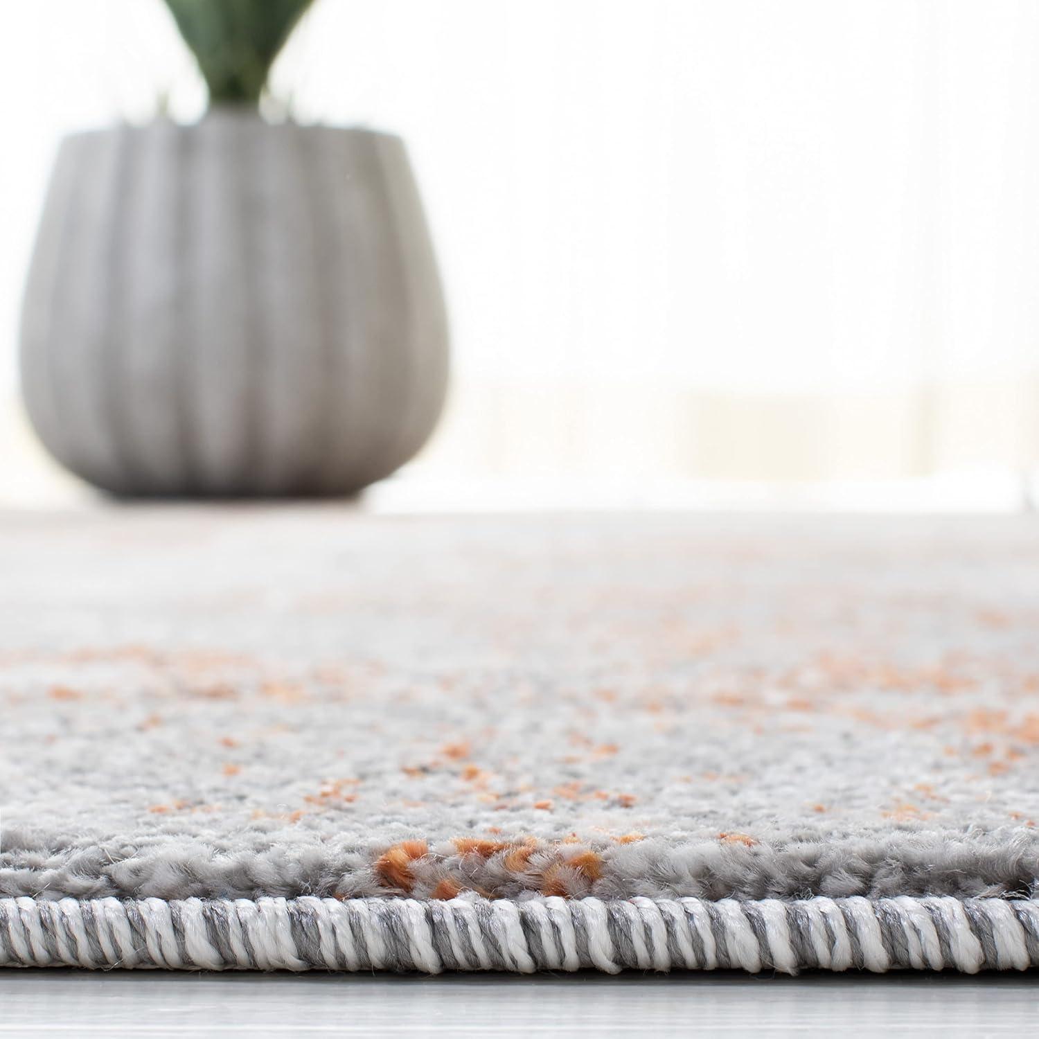 image:imageSAFAVIEH Area Rug 8x10 Aston Collection Large Grey amp Blue Modern Abstract Design NonShedding amp Easy Cleaning Ideal for Living Room Bedroom Office Dining Space ASN708FGreyRust