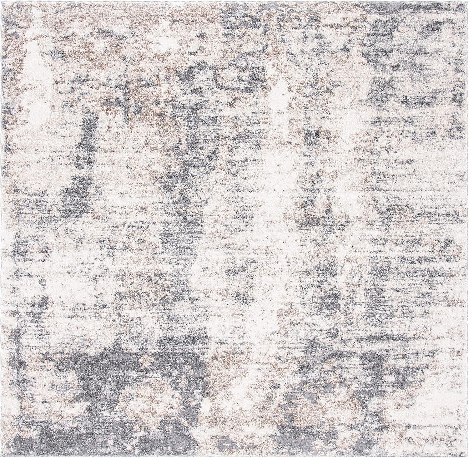 image:imageSAFAVIEH Area Rug 8x10 Aston Collection Large Ivory amp Grey Modern Abstract Design NonShedding amp Easy Cleaning Ideal for Living Room Bedroom Office Dining Space ASN713AIvoryGrey