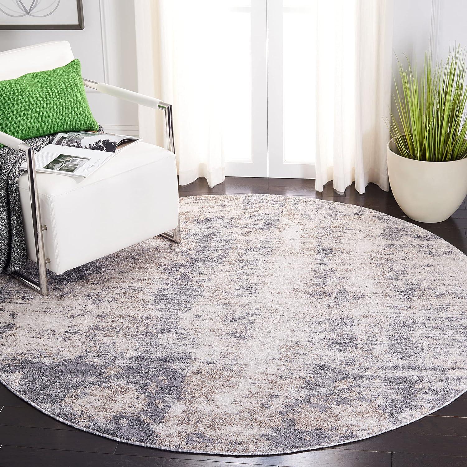 image:imageSAFAVIEH Area Rug 8x10 Aston Collection Large Ivory amp Grey Modern Abstract Design NonShedding amp Easy Cleaning Ideal for Living Room Bedroom Office Dining Space ASN713AIvoryGrey