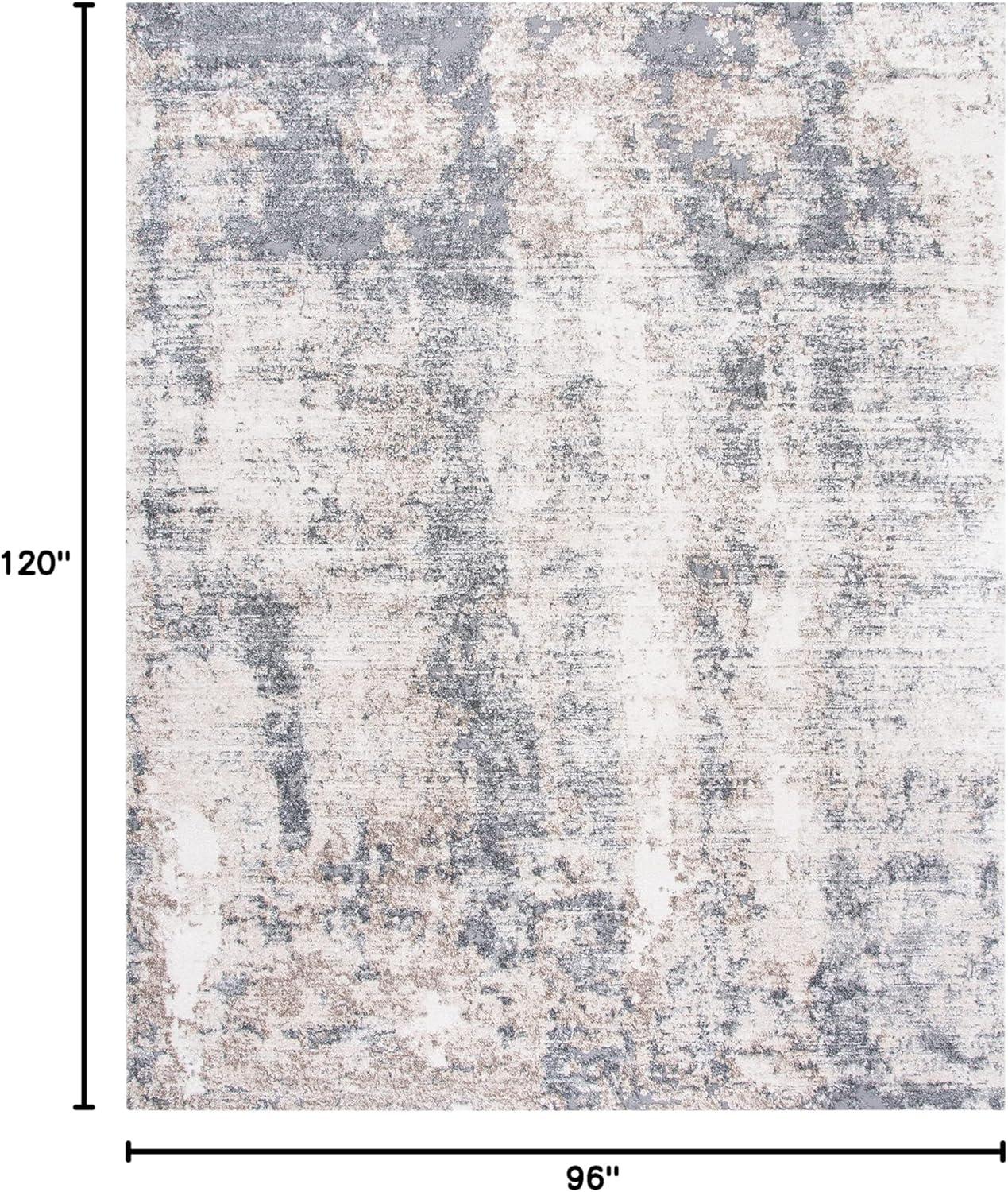 image:imageSAFAVIEH Area Rug 8x10 Aston Collection Large Ivory amp Grey Modern Abstract Design NonShedding amp Easy Cleaning Ideal for Living Room Bedroom Office Dining Space ASN713AIvoryGrey