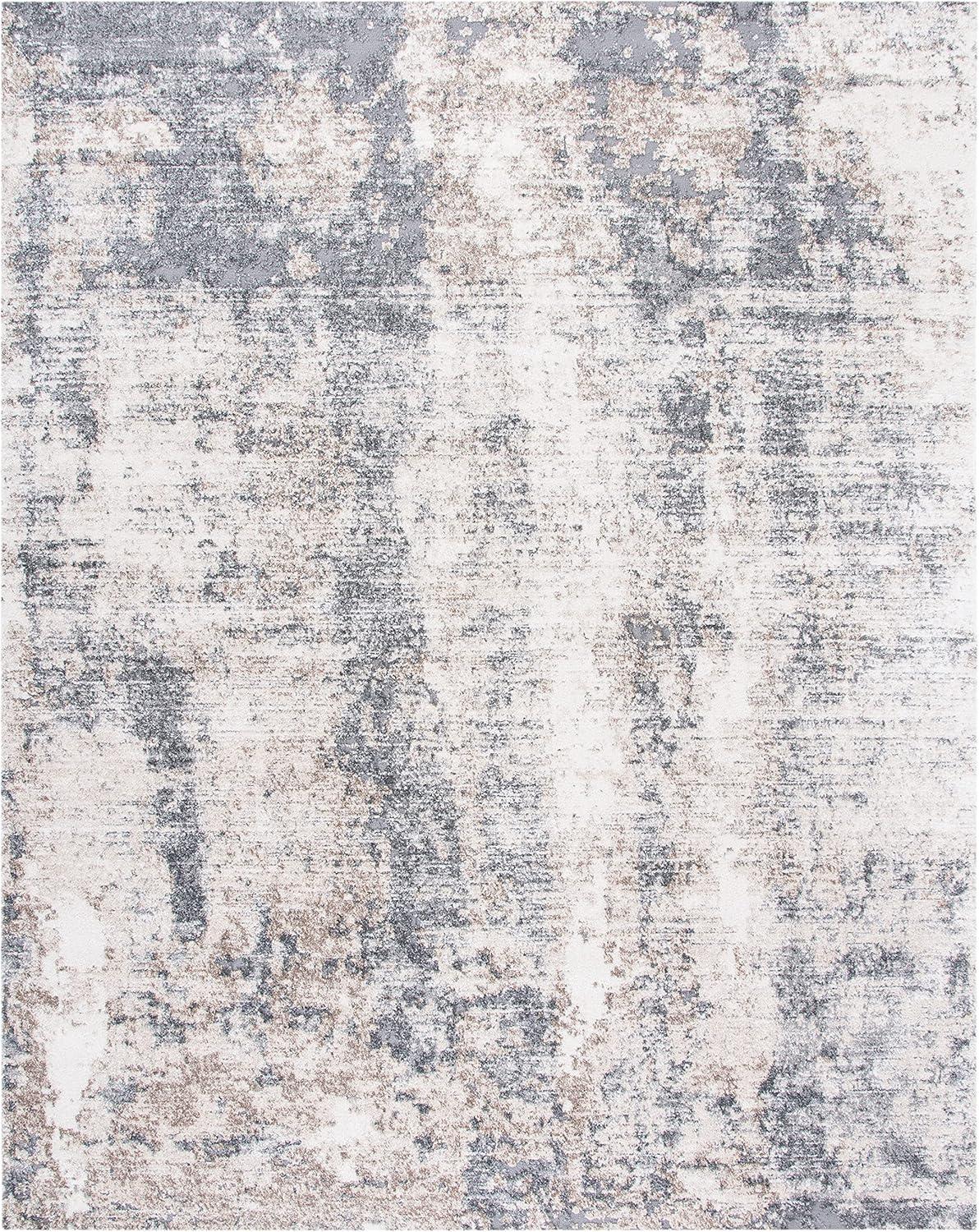 image:imageSAFAVIEH Area Rug 8x10 Aston Collection Large Ivory amp Grey Modern Abstract Design NonShedding amp Easy Cleaning Ideal for Living Room Bedroom Office Dining Space ASN713AIvoryGrey