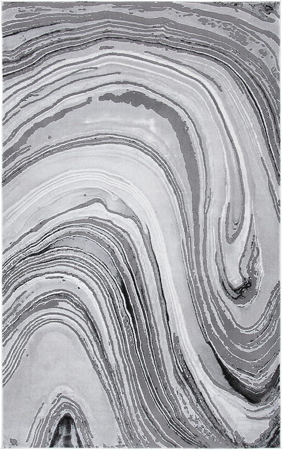 image:imageSAFAVIEH Area Rug 8x10 Craft Collection Large Blue amp Grey Modern Abstract Design NonShedding amp Easy Cleaning Ideal for Living Room Bedroom Office Dining Space CFT845MLight GreyGrey