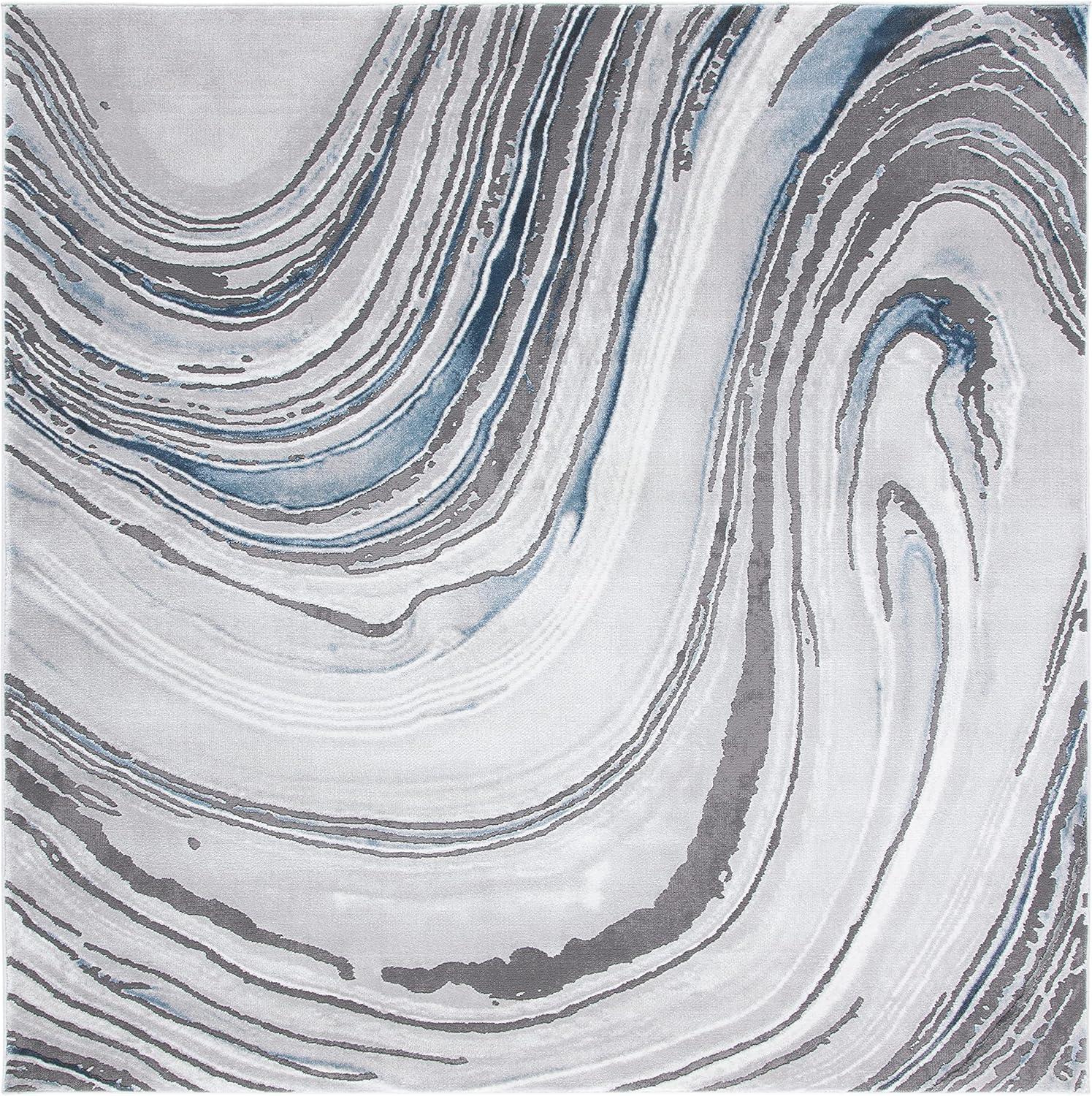 image:imageSAFAVIEH Area Rug 8x10 Craft Collection Large Blue amp Grey Modern Abstract Design NonShedding amp Easy Cleaning Ideal for Living Room Bedroom Office Dining Space CFT845MBlueGrey