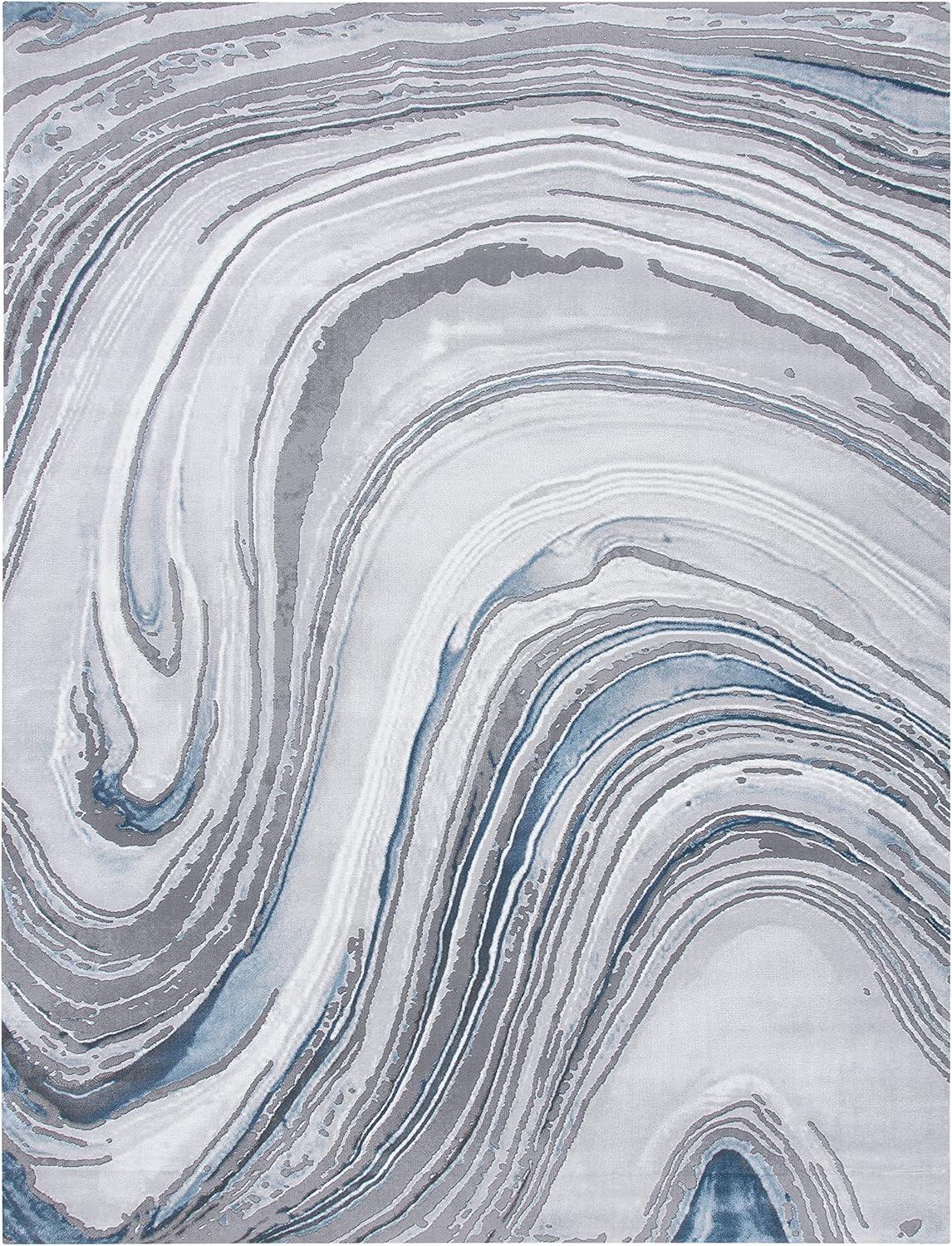 image:imageSAFAVIEH Area Rug 8x10 Craft Collection Large Blue amp Grey Modern Abstract Design NonShedding amp Easy Cleaning Ideal for Living Room Bedroom Office Dining Space CFT845MBlueGrey