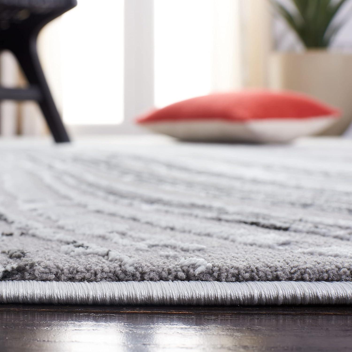 image:imageSAFAVIEH Area Rug 8x10 Craft Collection Large Blue amp Grey Modern Abstract Design NonShedding amp Easy Cleaning Ideal for Living Room Bedroom Office Dining Space CFT845MLight GreyGrey