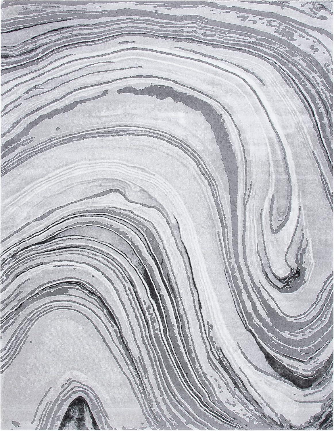 image:imageSAFAVIEH Area Rug 8x10 Craft Collection Large Blue amp Grey Modern Abstract Design NonShedding amp Easy Cleaning Ideal for Living Room Bedroom Office Dining Space CFT845MLight GreyGrey
