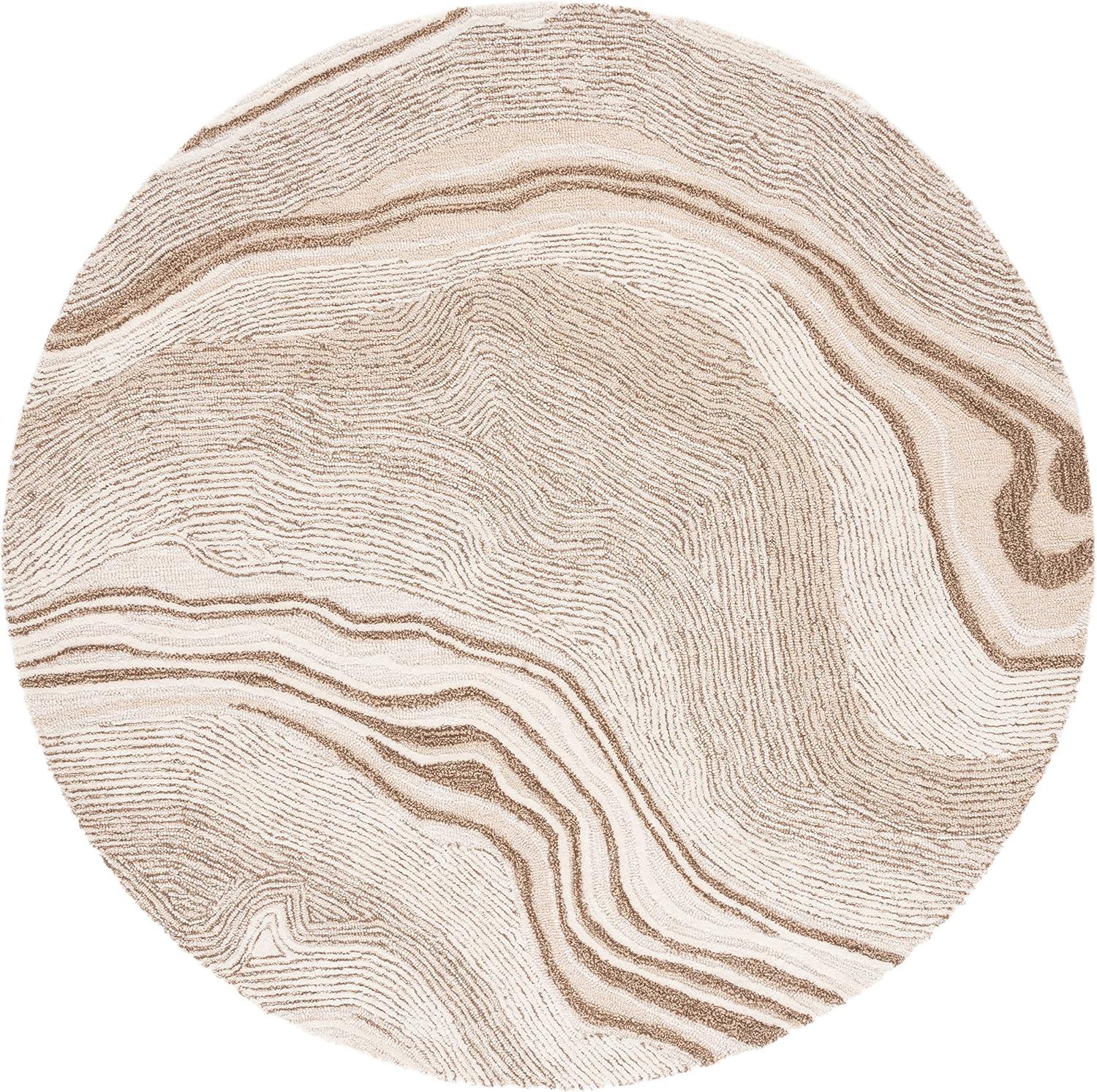 image:imageSAFAVIEH Area Rug 8x10 Fifth Avenue Collection Large Beige amp Ivory Handmade Wool MidCentury Modern Design Ideal for Living Room Bedroom Office Dining Space FTV121BBeigeIvory