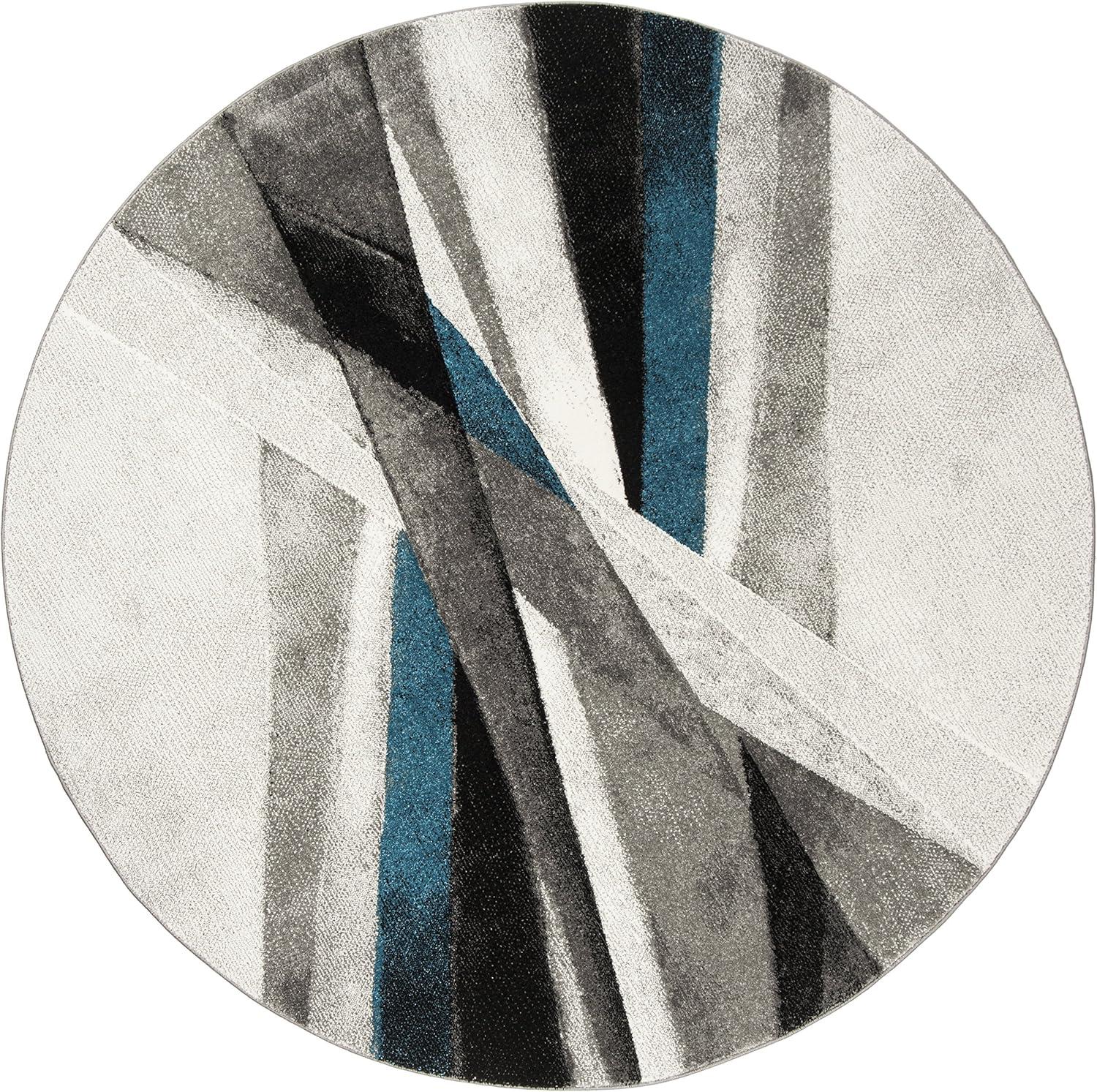 image:imageSAFAVIEH Area Rug 8x10 Hollywood Collection Large Grey amp Teal MidCentury Modern Design NonShedding amp Easy Cleaning Ideal for Living Room Bedroom Office Dining Space HLW710DGreyTeal
