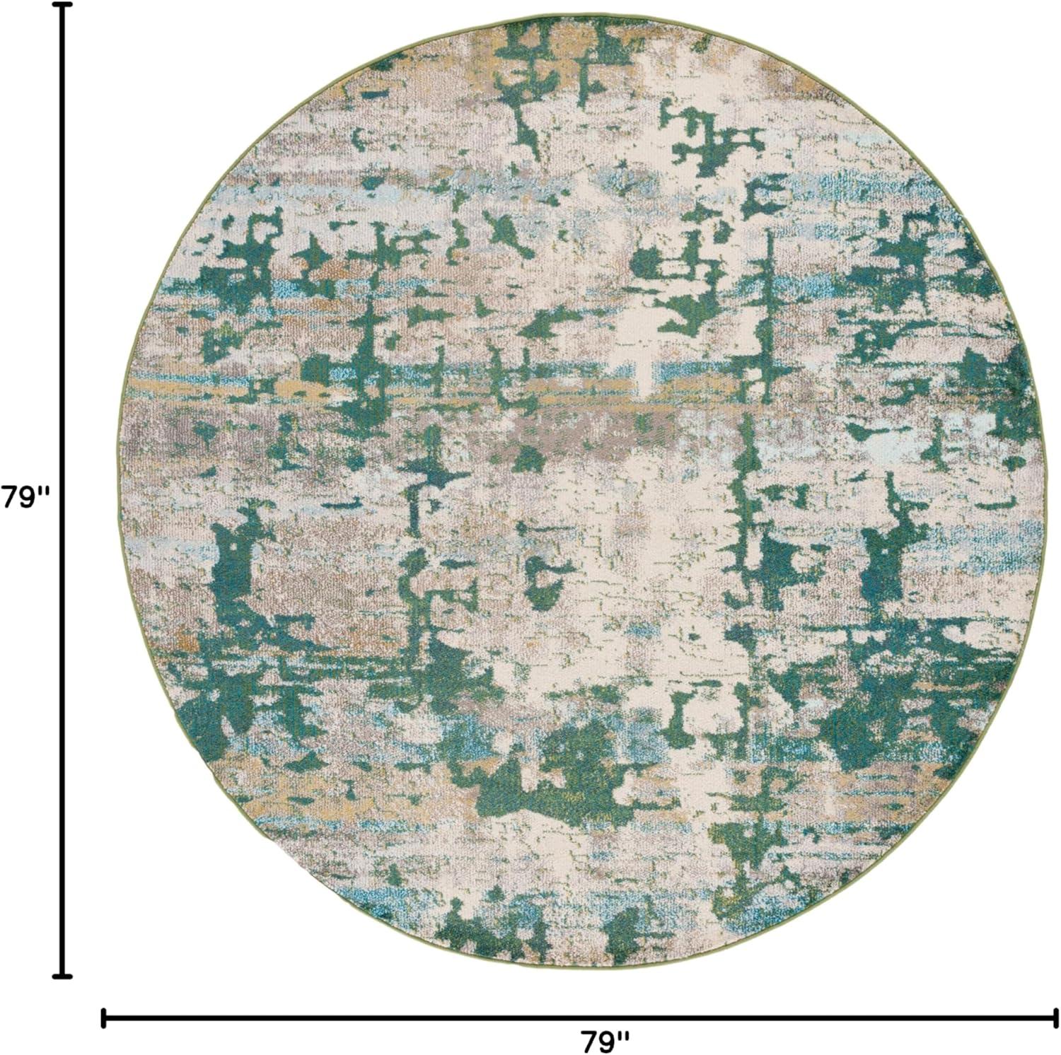 image:imageSAFAVIEH Area Rug 8x10 Madison Collection Large Blue amp Green Modern Abstract Design NonShedding amp Easy Cleaning Ideal for Living Room Bedroom Office Dining Space MAD469ASageRust