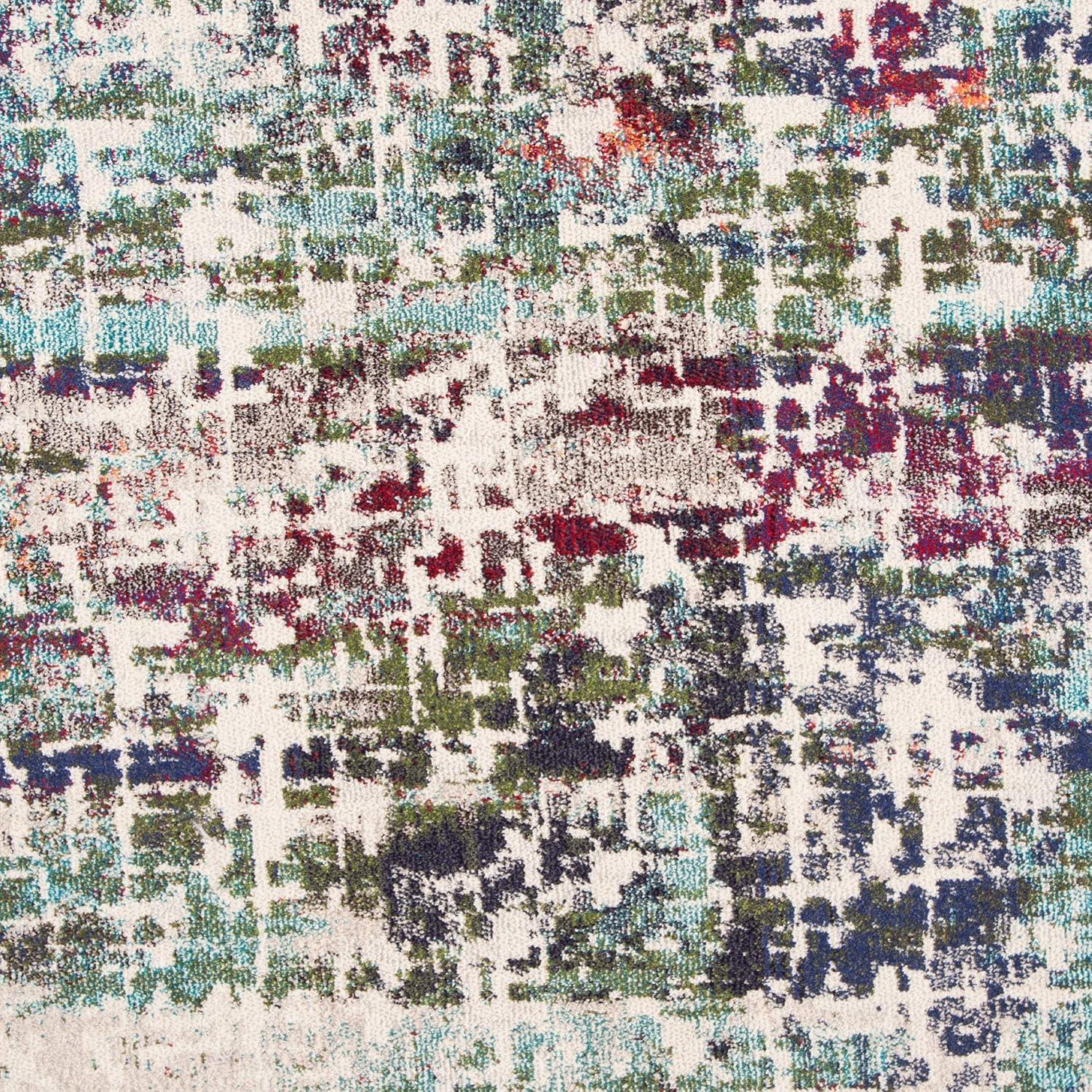 image:imageSAFAVIEH Area Rug 8x10 Madison Collection Large Blue amp Green Modern Abstract Design NonShedding amp Easy Cleaning Ideal for Living Room Bedroom Office Dining Space MAD469ABlueGreen